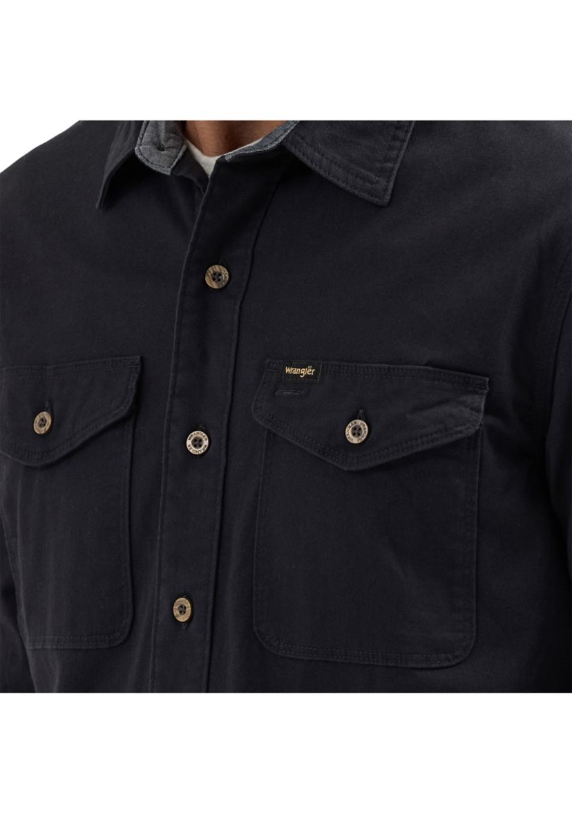 Mens Solid Twill Shirt