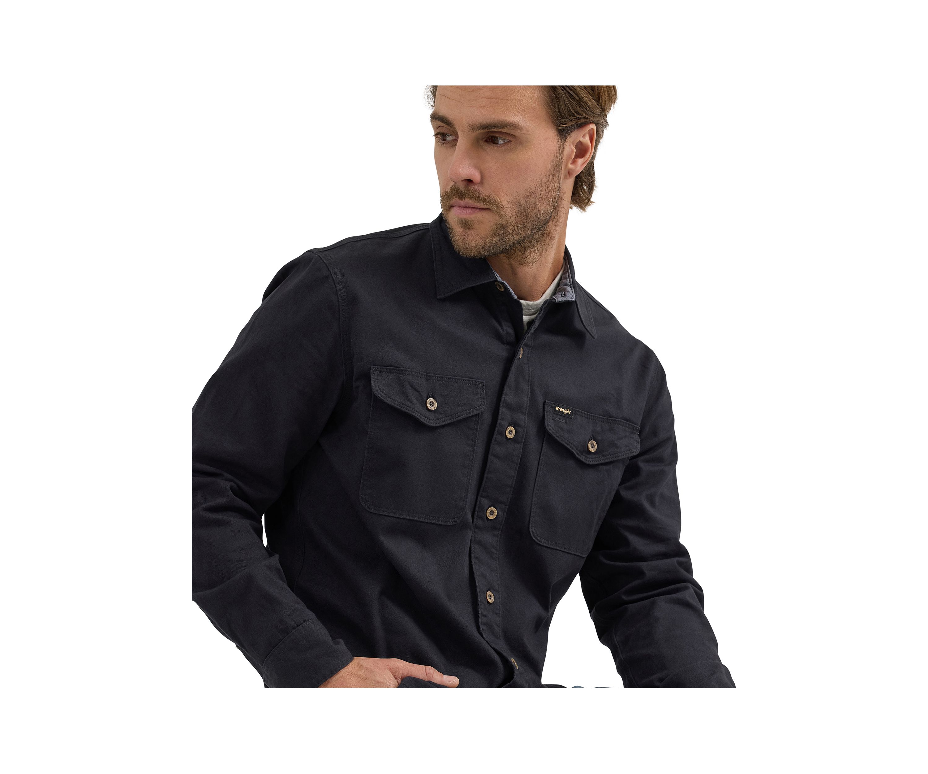 Mens Solid Twill Shirt