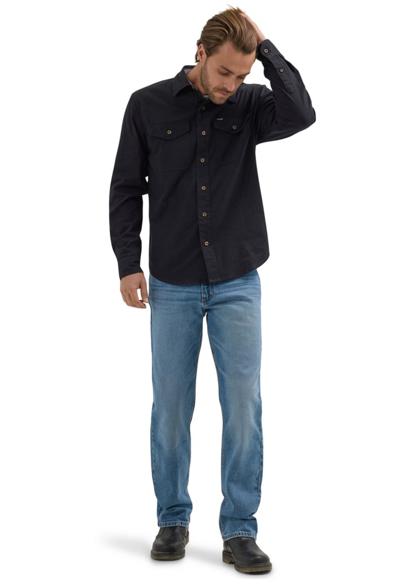 Mens Solid Twill Shirt