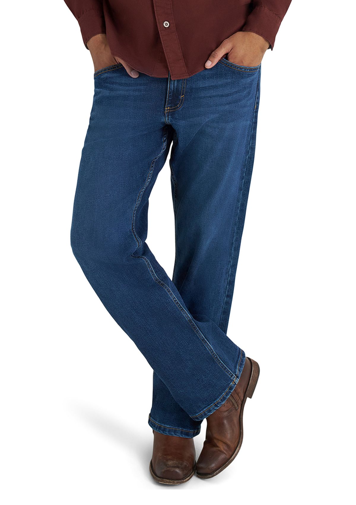 Mens Relaxed Bootcut Jeans