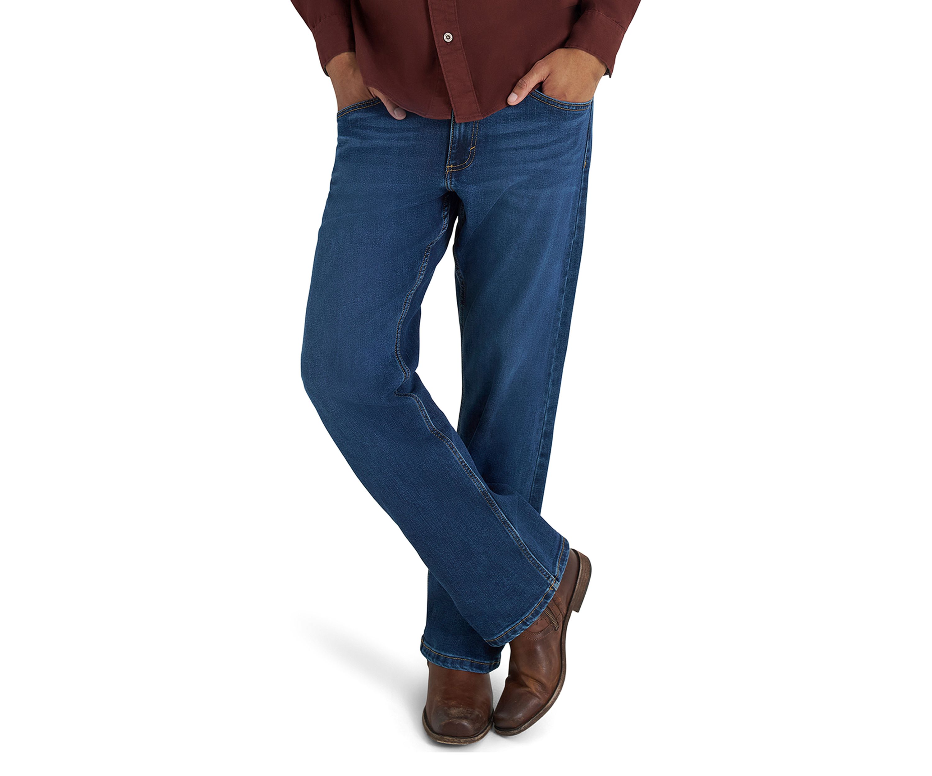 Mens Relaxed Bootcut Jeans