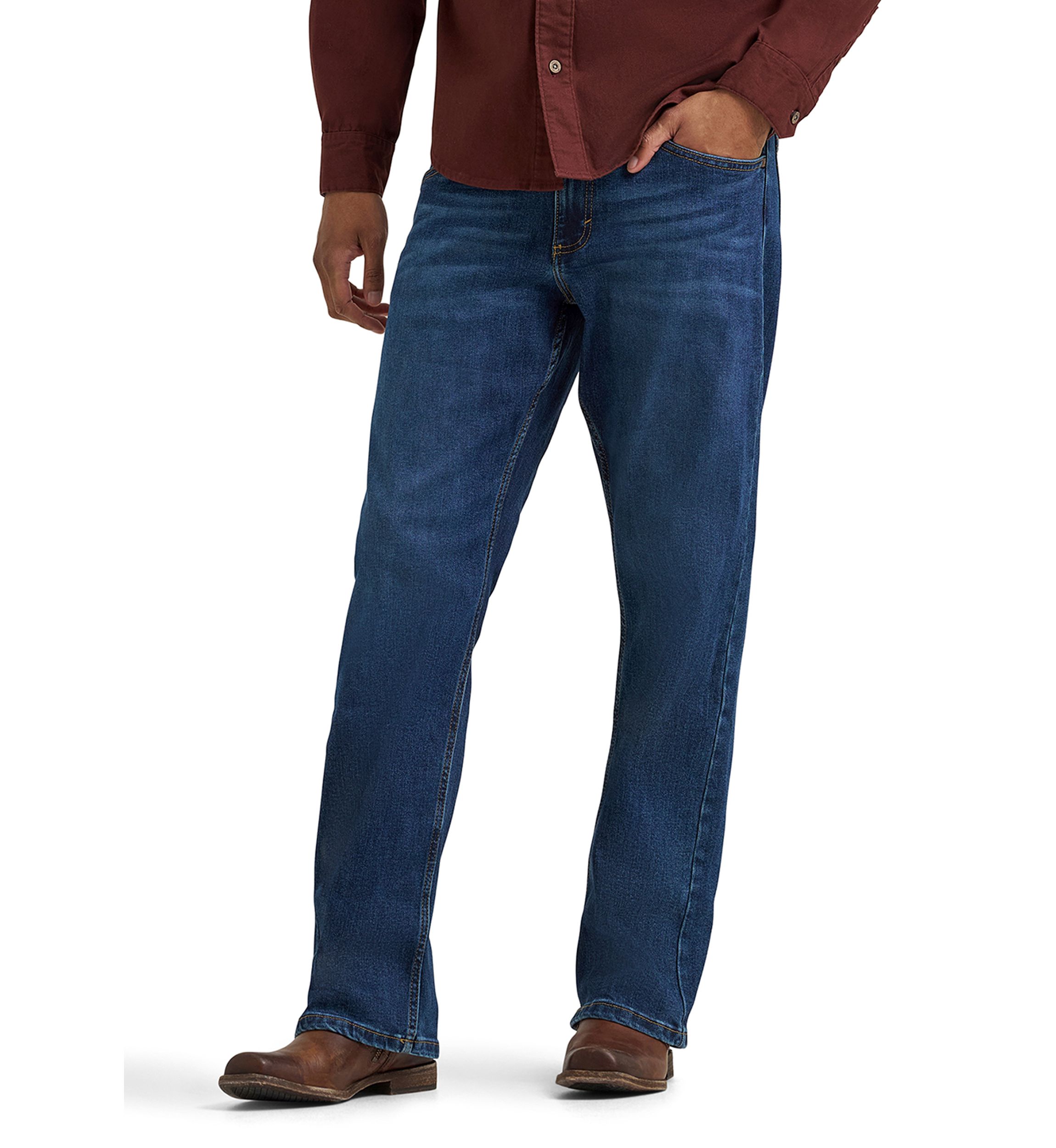 Mens Relaxed Bootcut Jeans