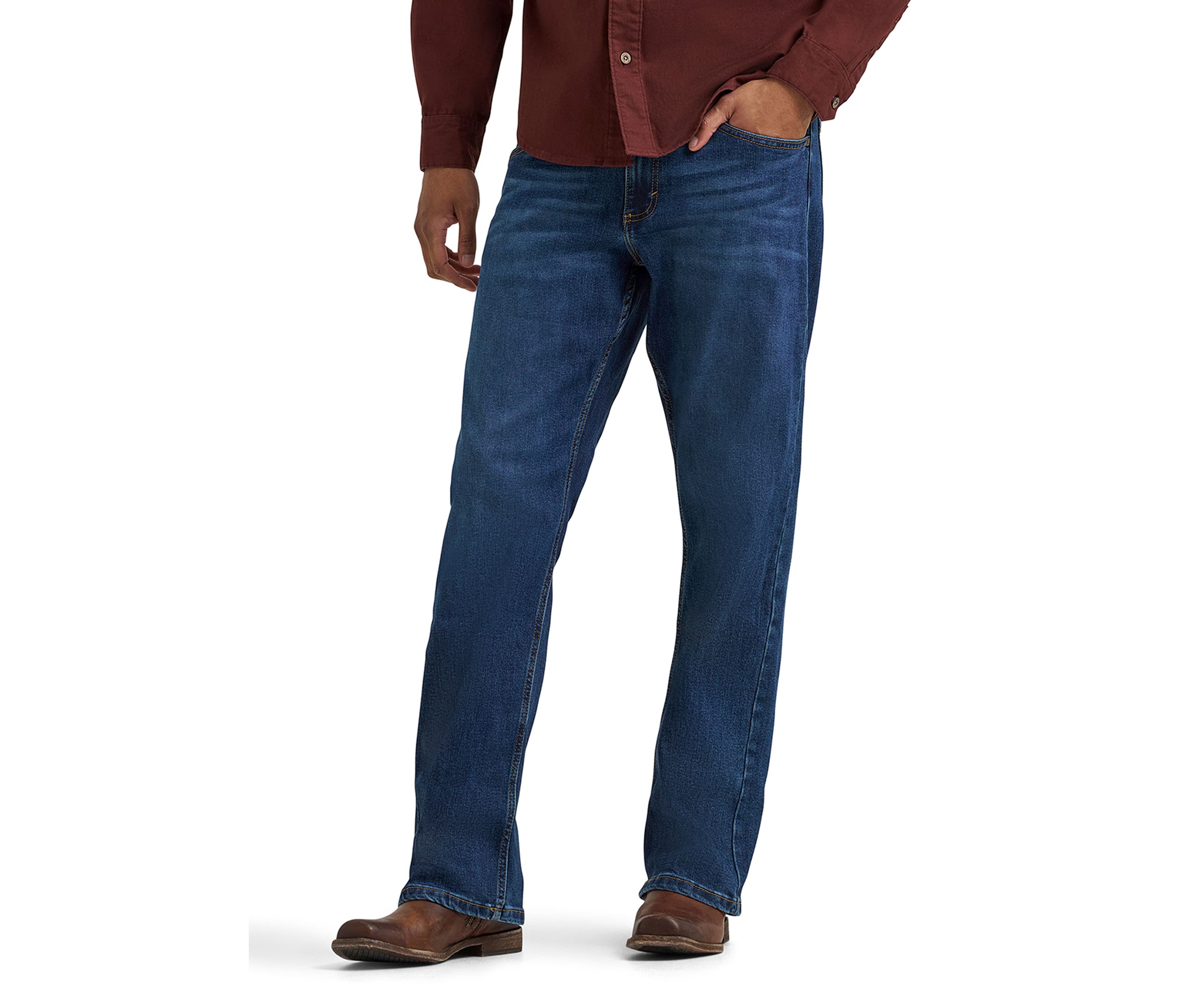 Mens Relaxed Bootcut Jeans