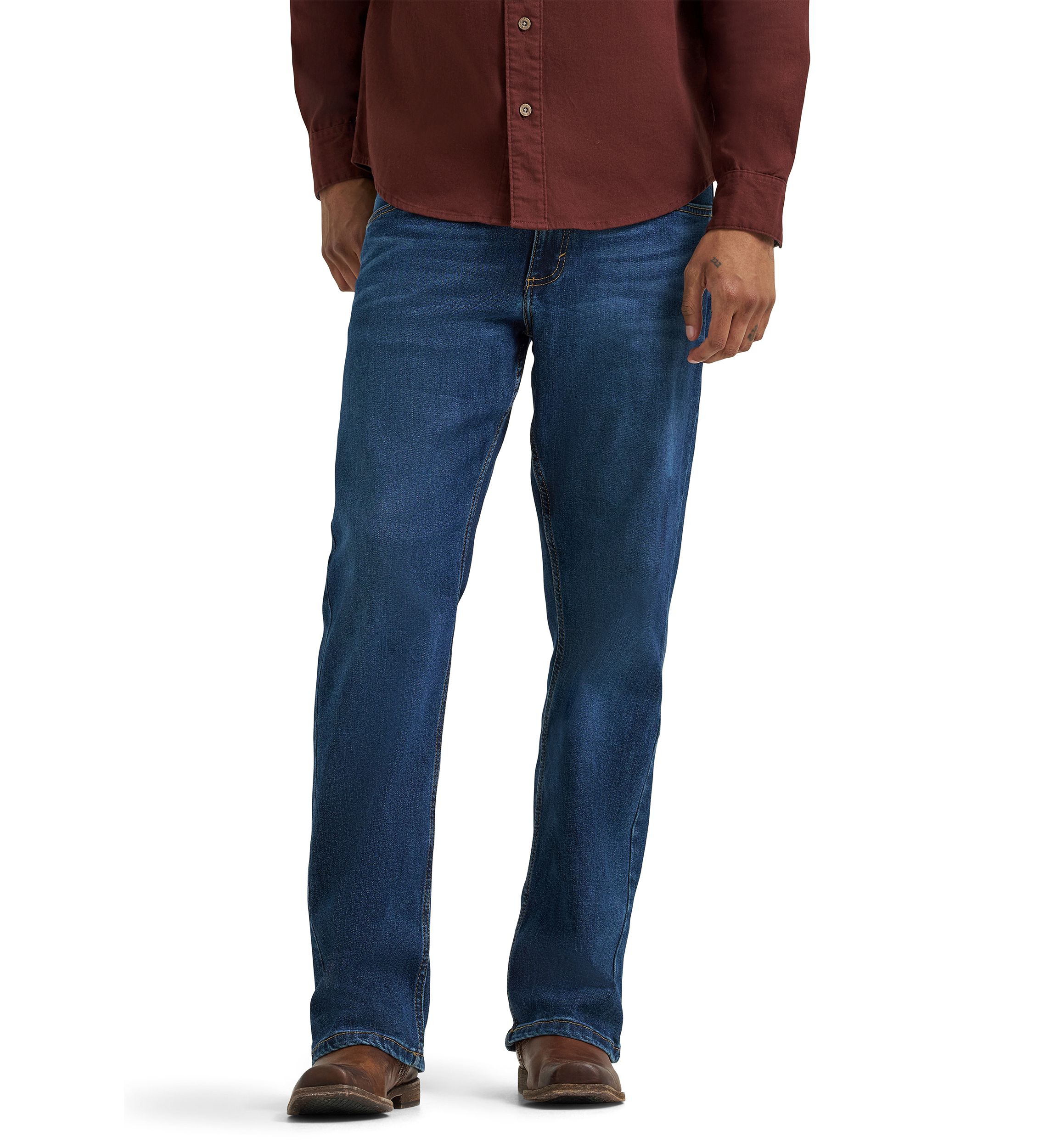 Mens Relaxed Bootcut Jeans