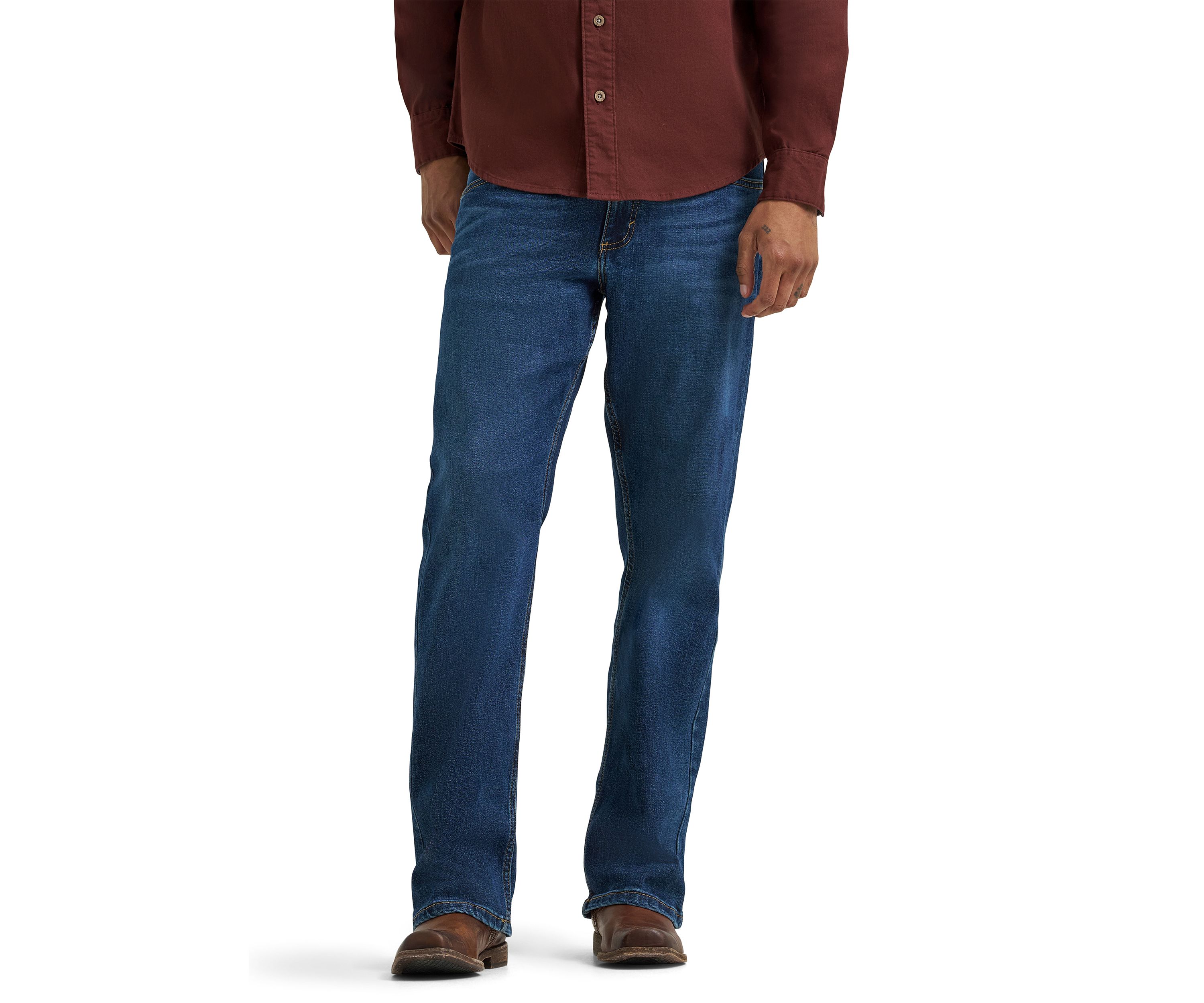 Mens Relaxed Bootcut Jeans