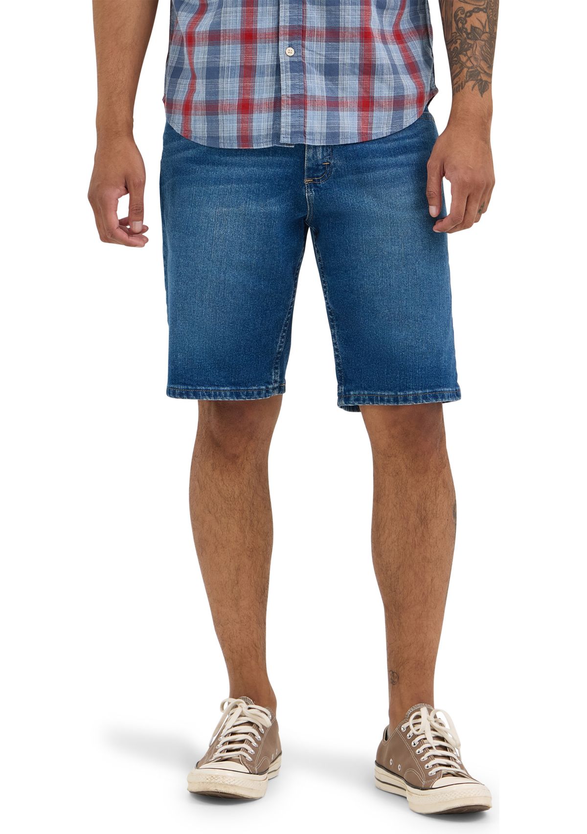 Mens 5 Pocket Stretch Denim Shorts