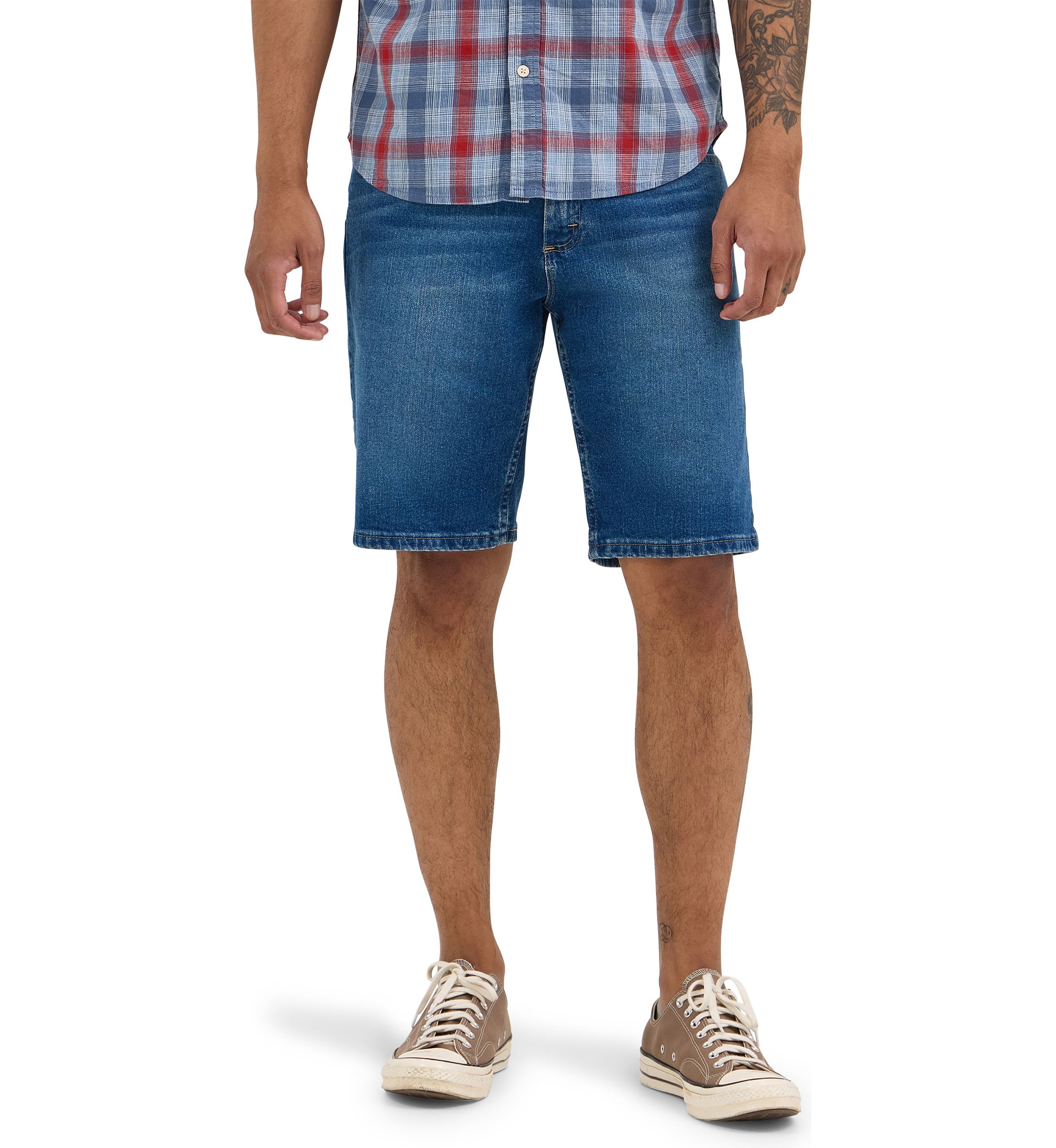 Mens 5 Pocket Stretch Denim Shorts