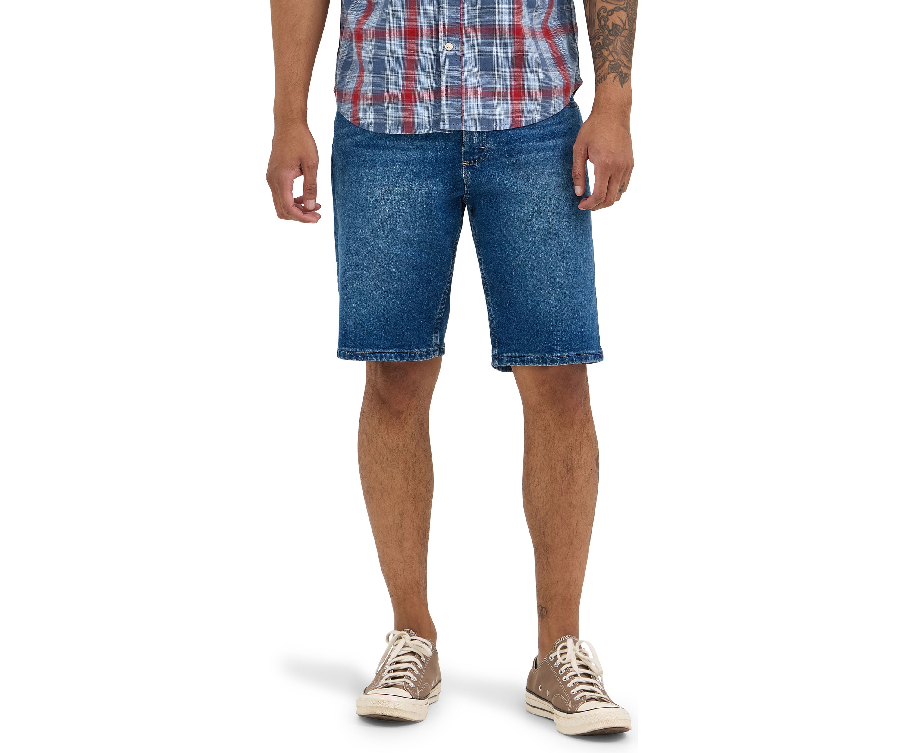 Mens 5 Pocket Stretch Denim Shorts
