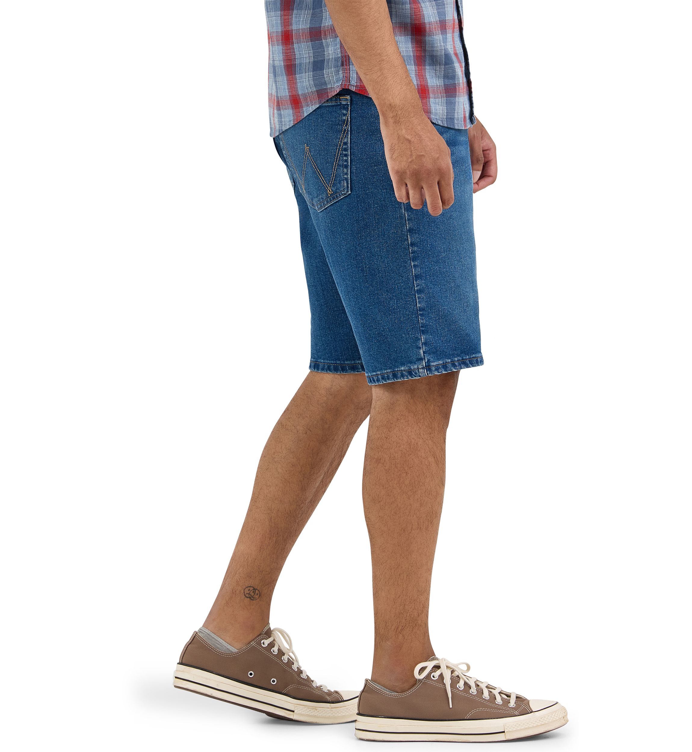 Mens 5 Pocket Stretch Denim Shorts