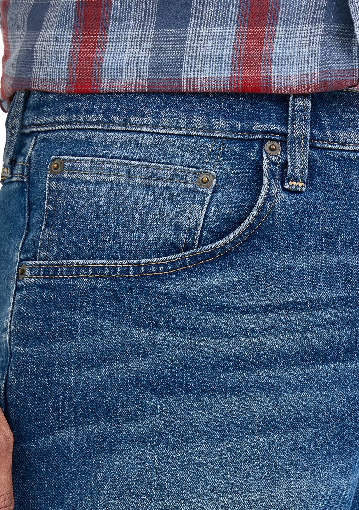 Mens 5 Pocket Stretch Denim Shorts