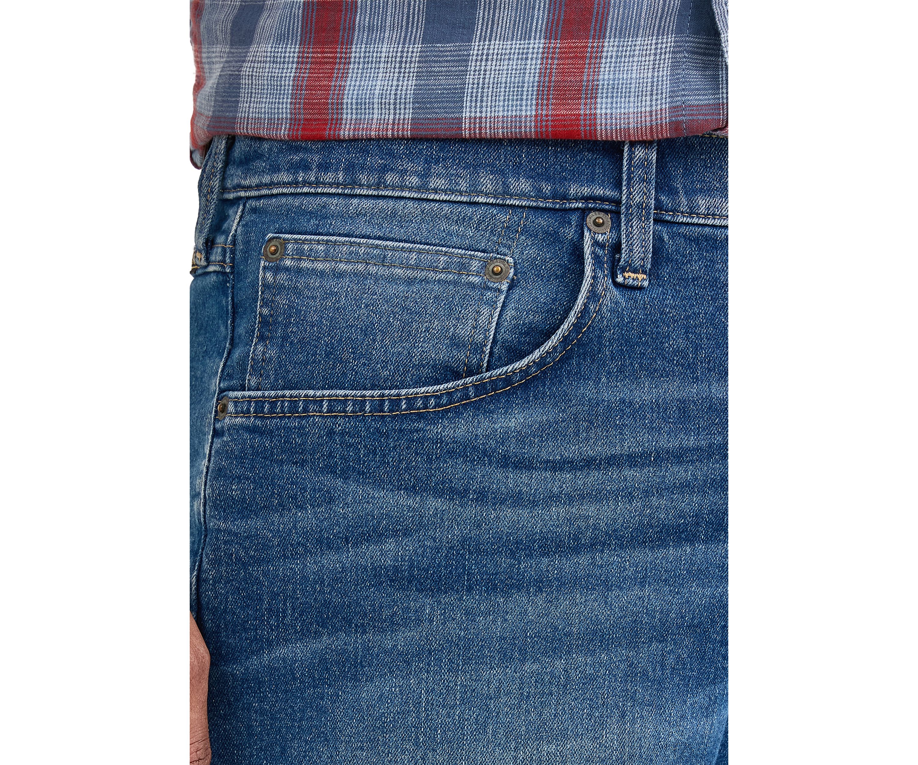 Mens 5 Pocket Stretch Denim Shorts