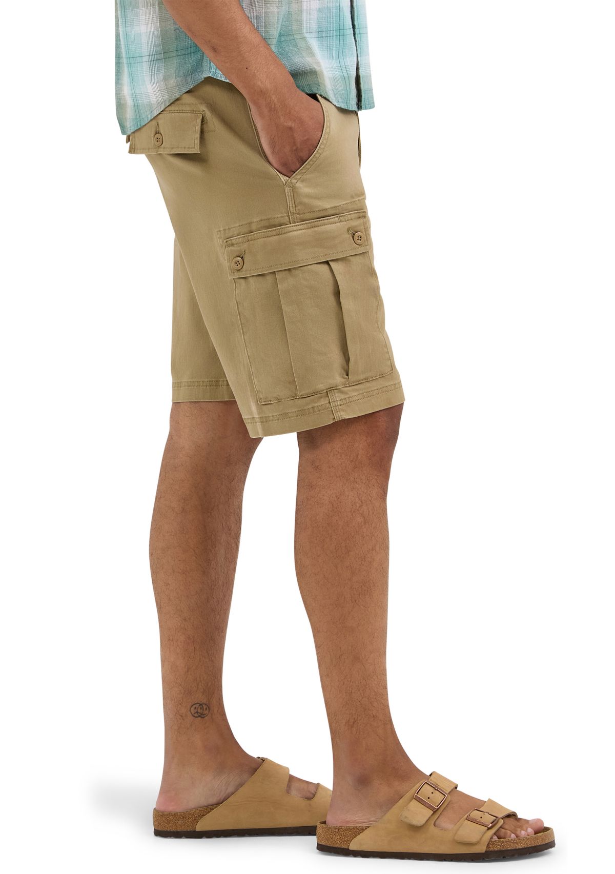 Mens 10.5 Stretch Ripstop Cargo Shorts