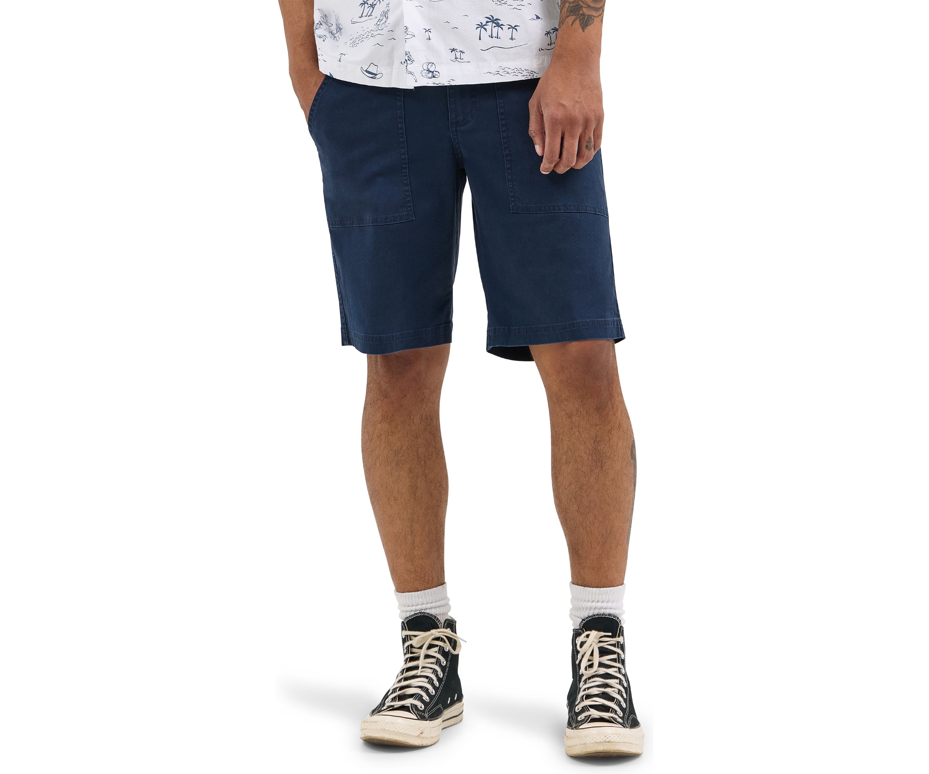 Mens Utility Fatigue 10 Flat Front Shorts