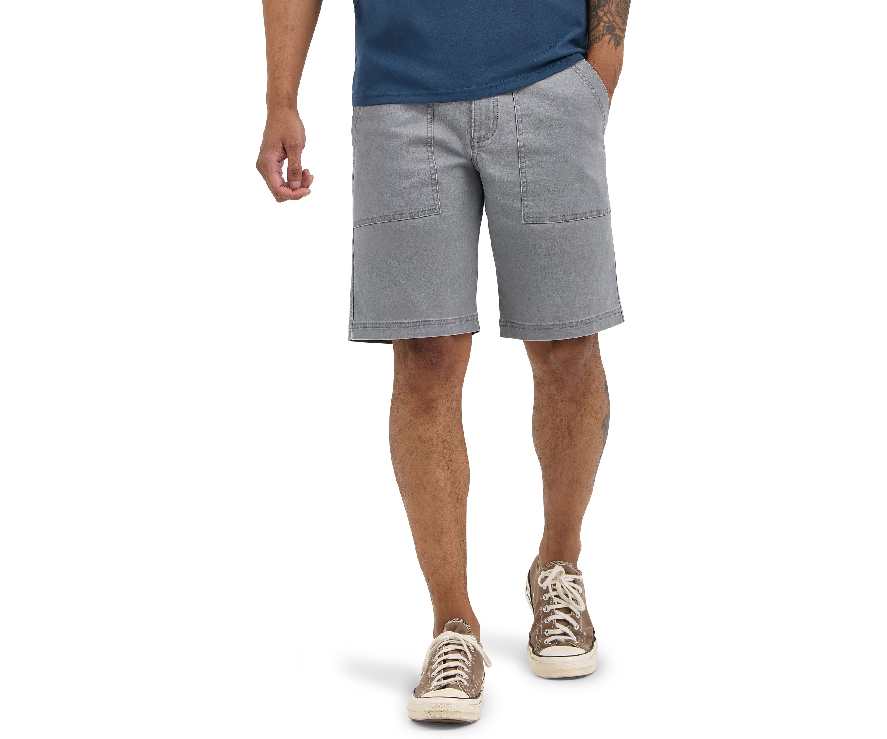 Mens Utility Fatigue 10 Flat Front Shorts