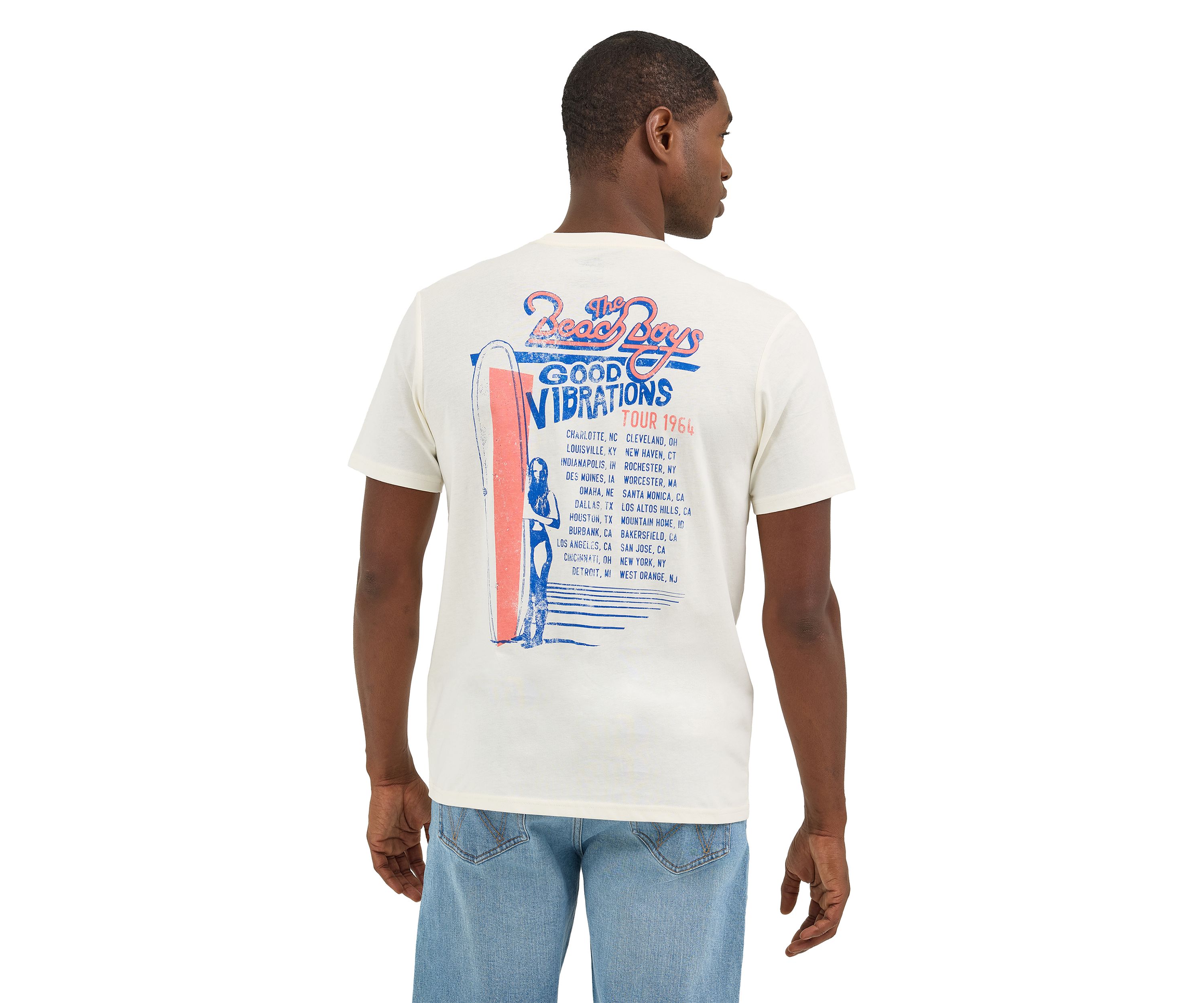 Mens Beach Boys Good Vibes Graphic T-Shirt