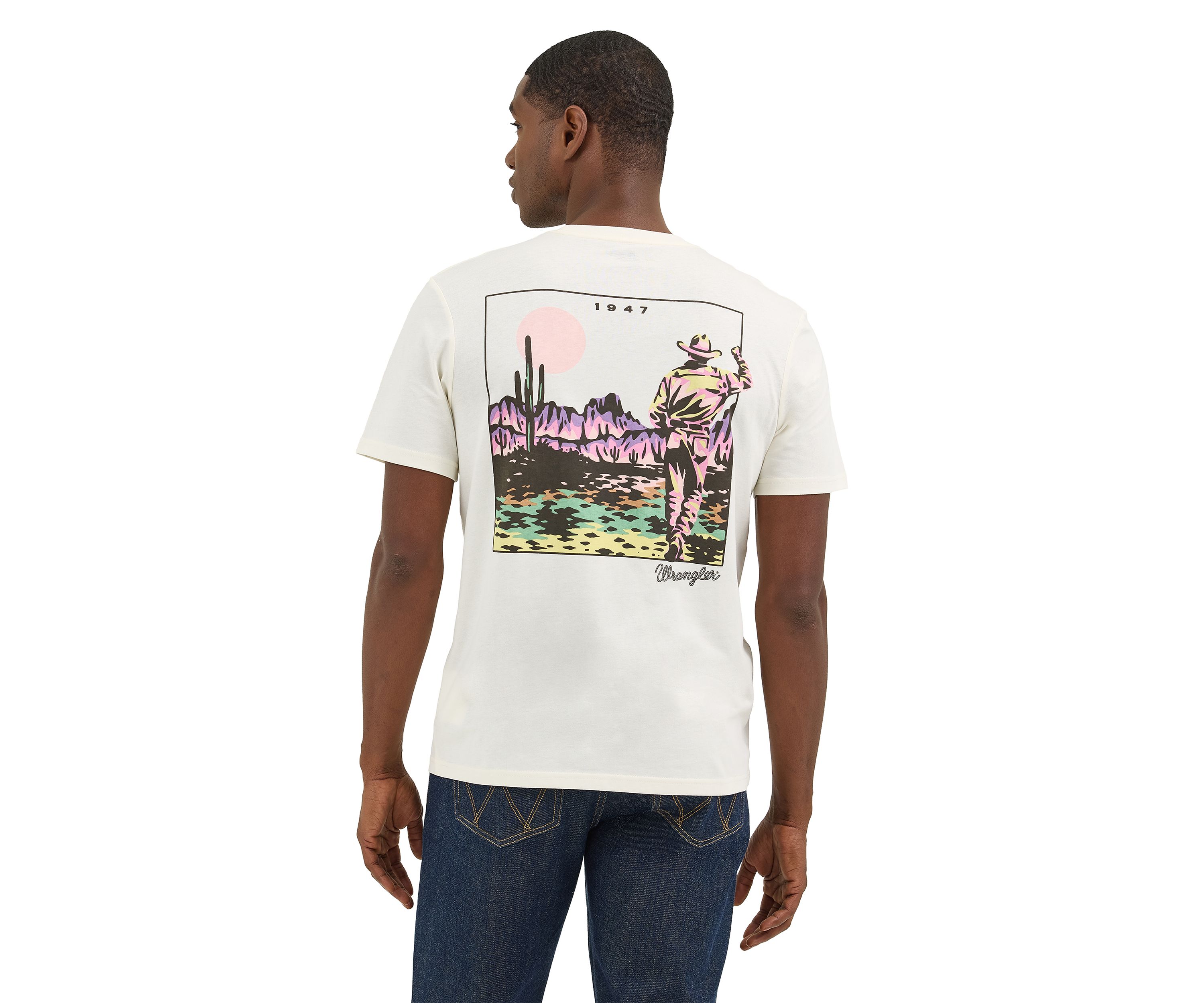 Mens Western Landscape Graphic T-Shirt