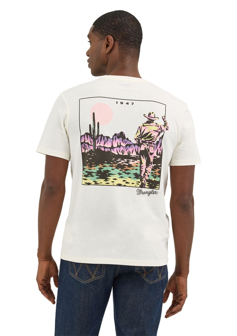 Mens Western Landscape Graphic T-Shirt