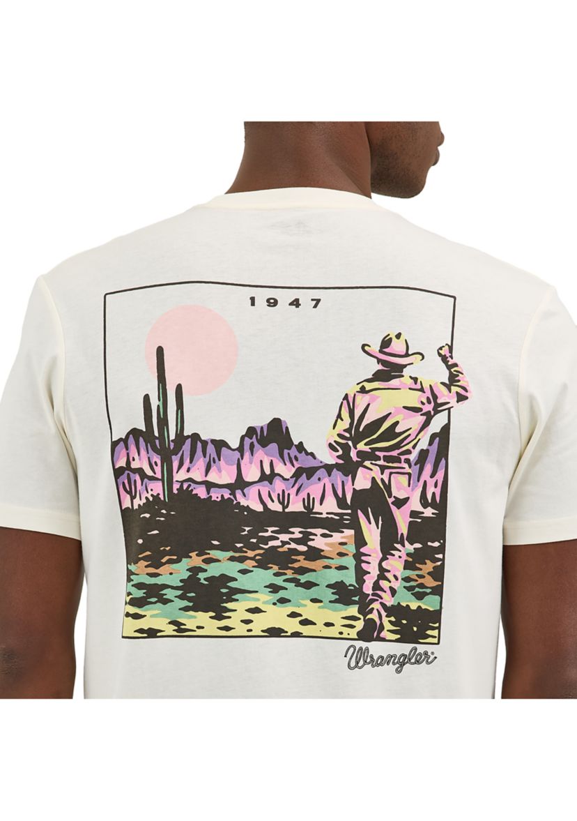 Mens Western Landscape Graphic T-Shirt