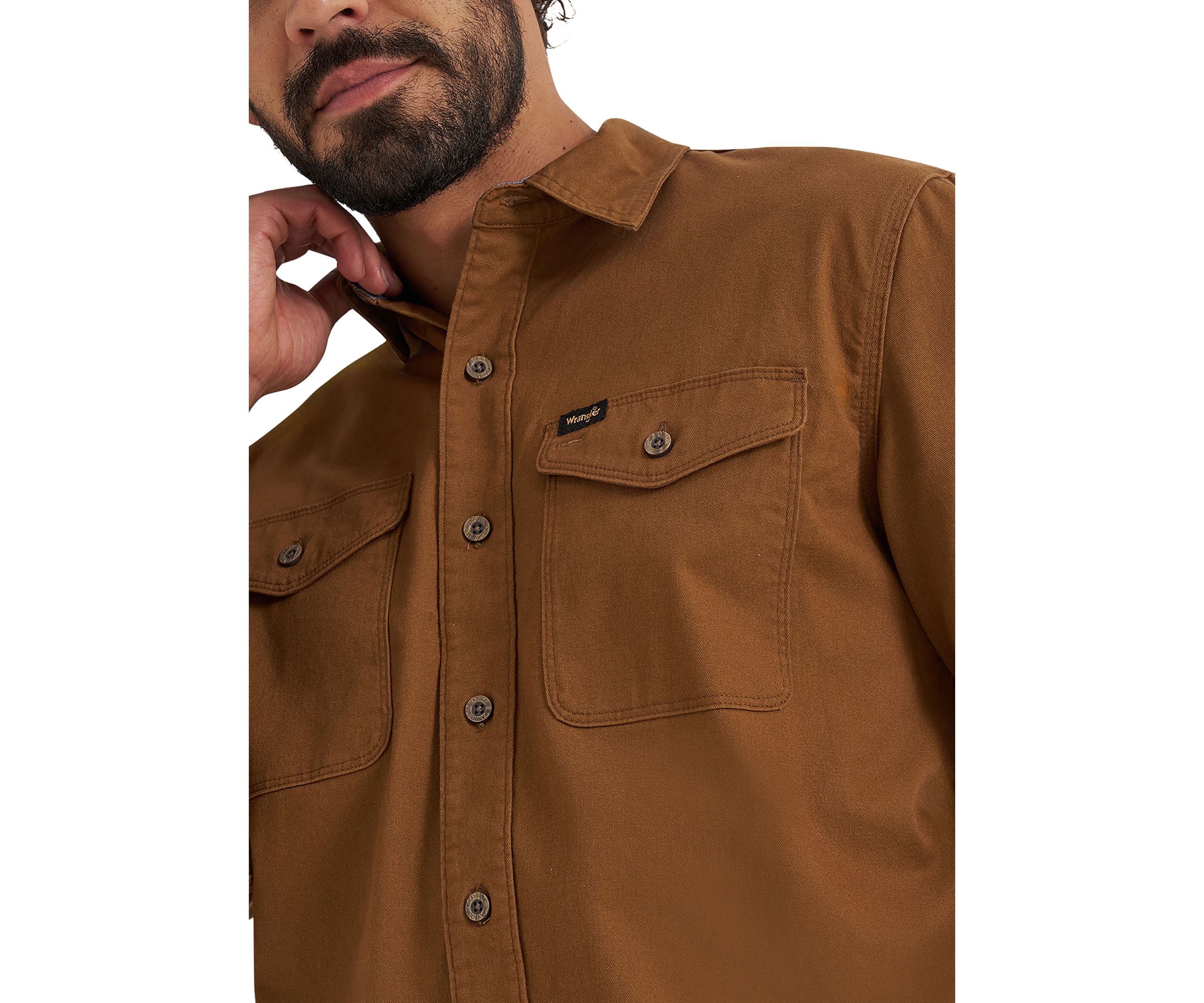 Mens Brushed Back Twill Shirt