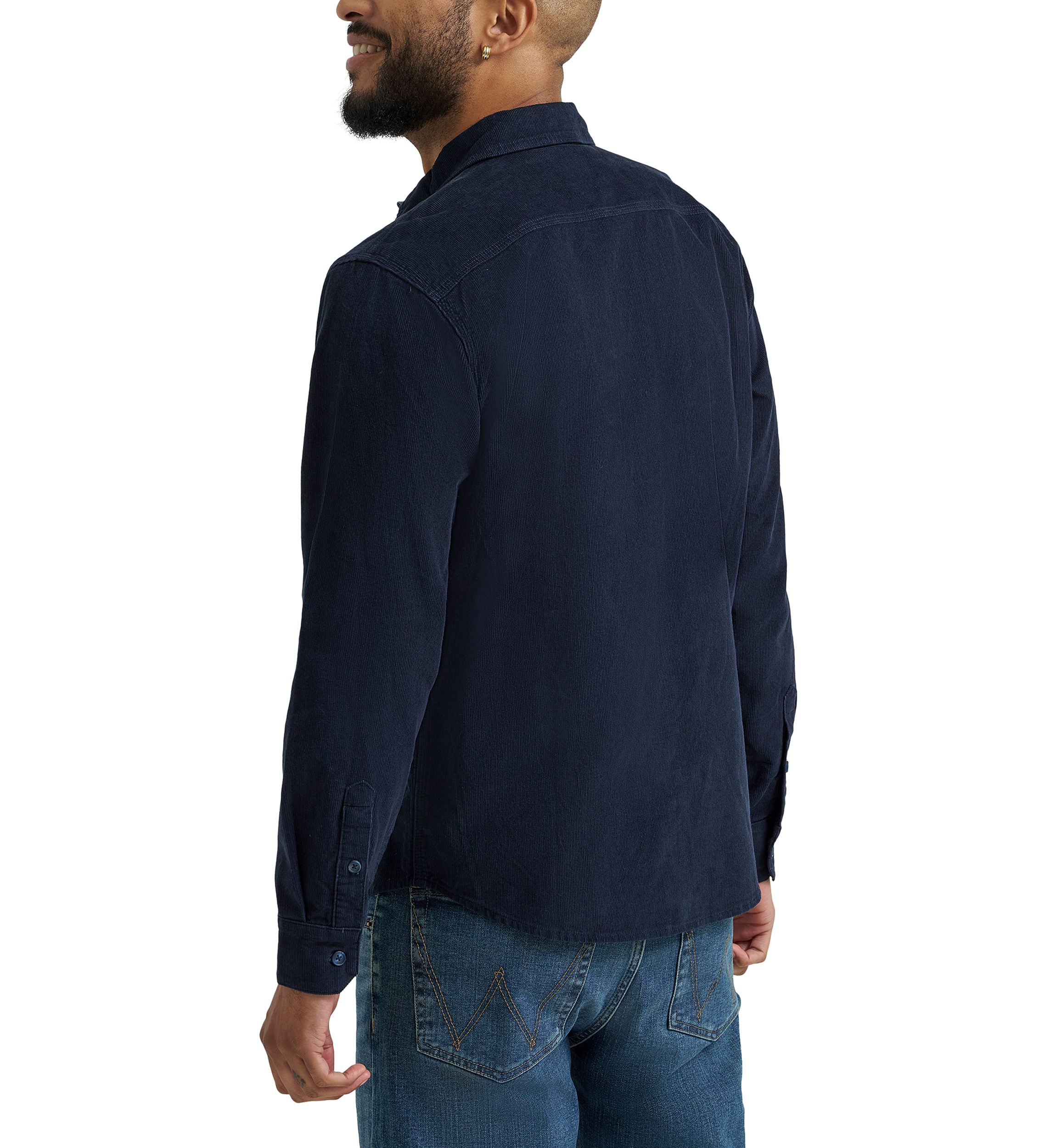 Mens Long Sleeve Corduroy Shirt