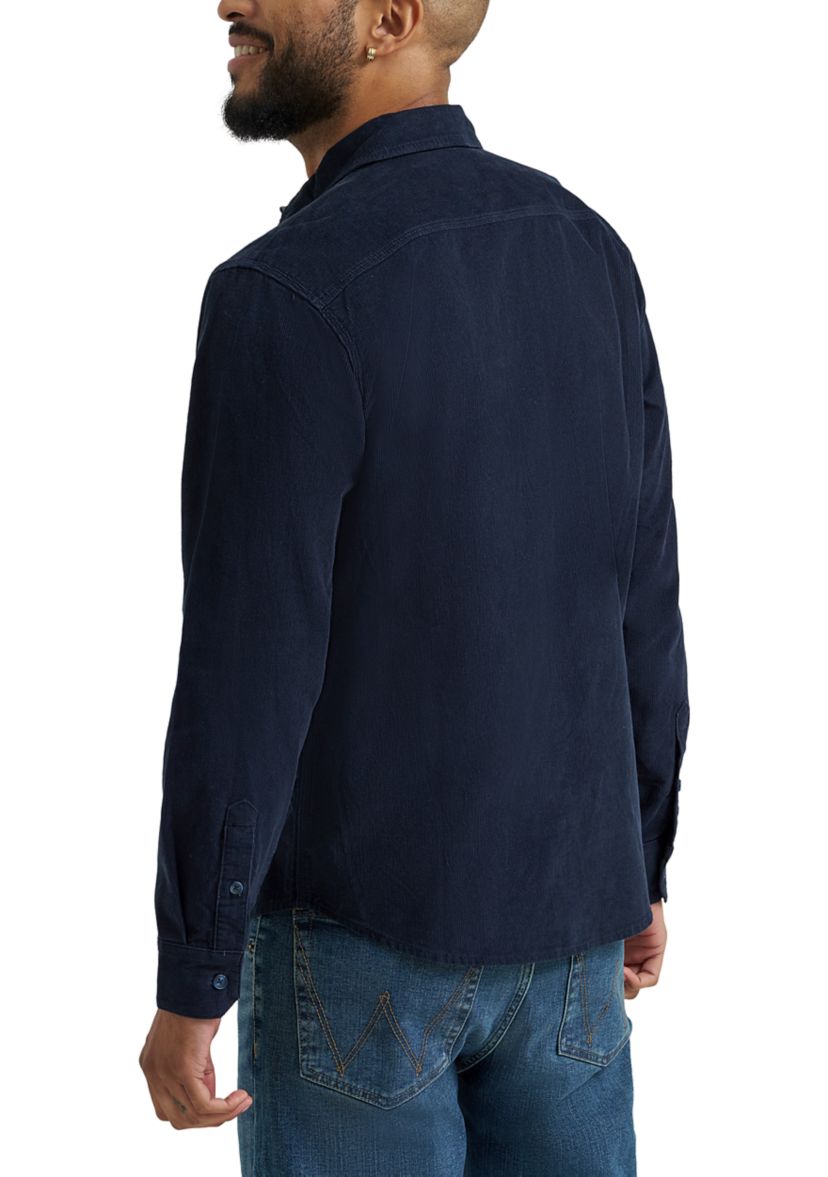 Mens Long Sleeve Corduroy Shirt