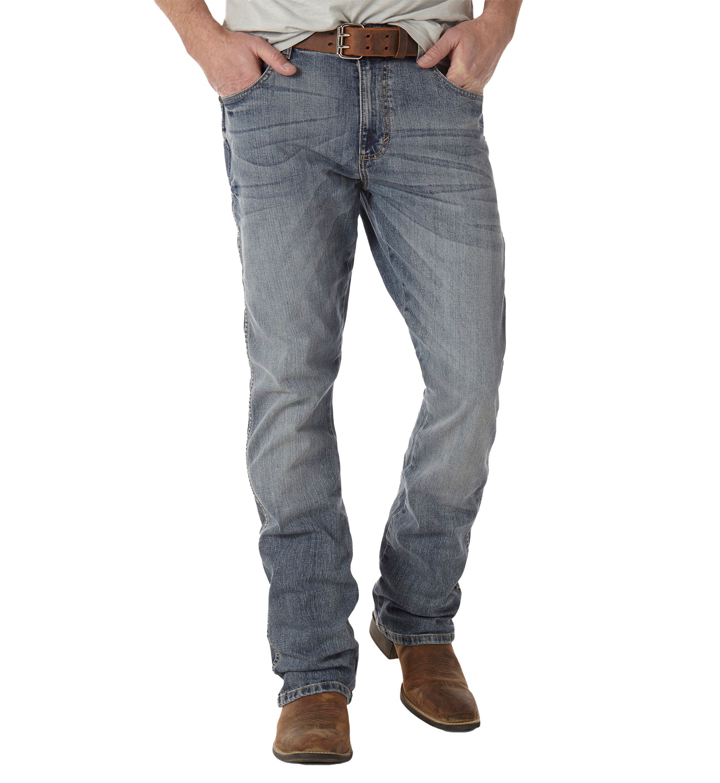 Mens Retro Slim Bootcut Jeans