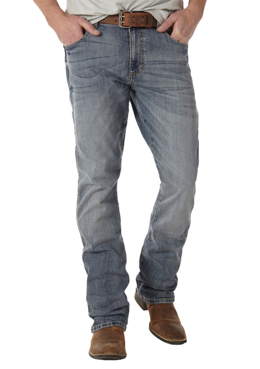 Mens Retro Slim Bootcut Jeans