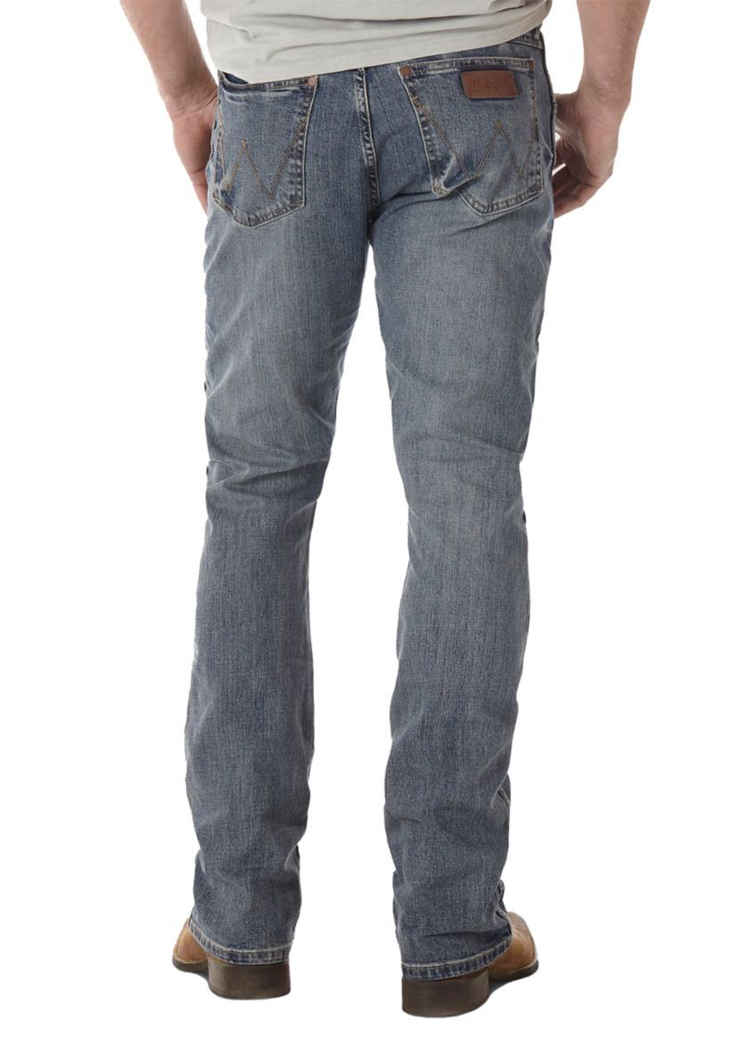 Mens Retro Slim Bootcut Jeans