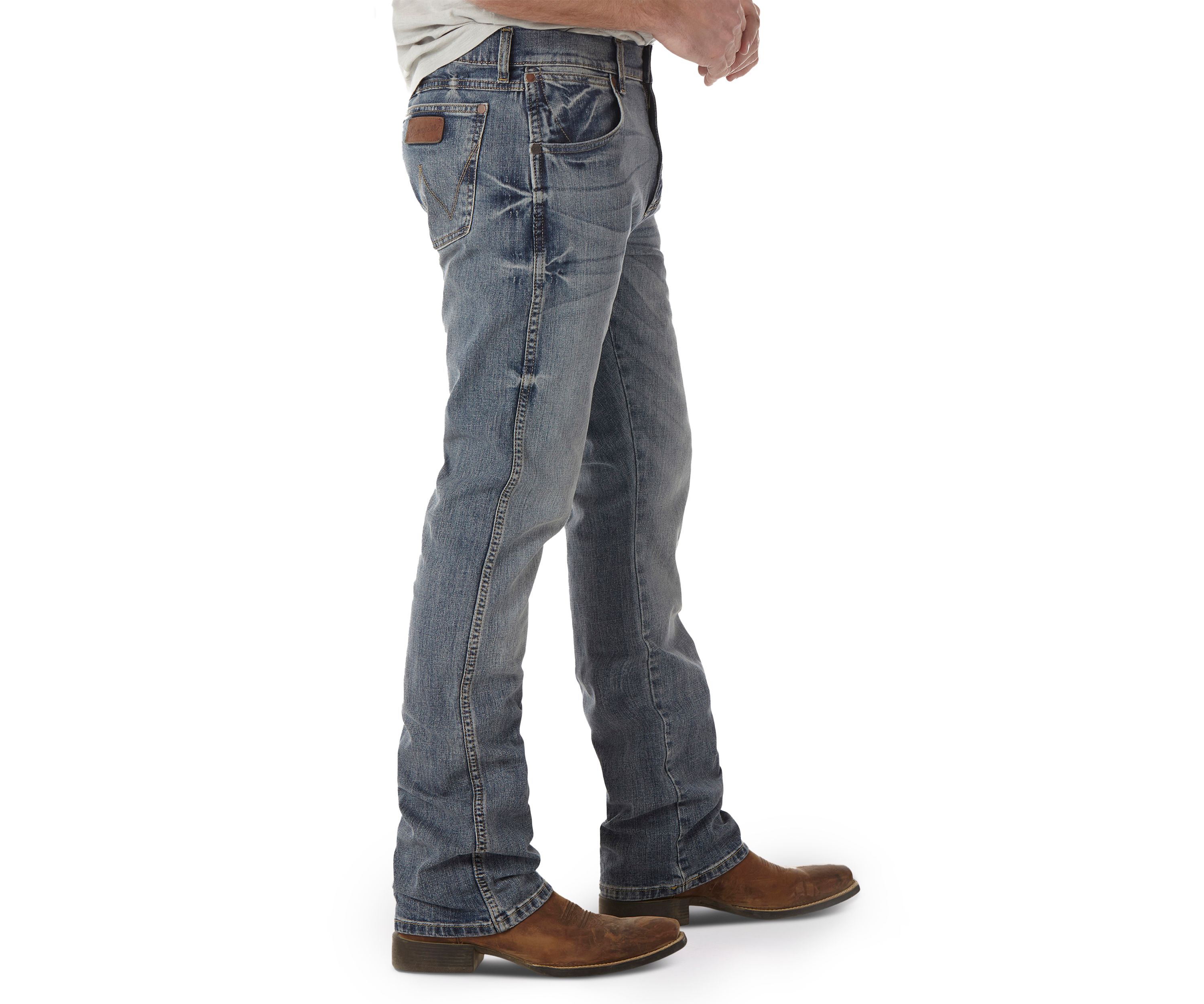 Mens Retro Slim Bootcut Jeans