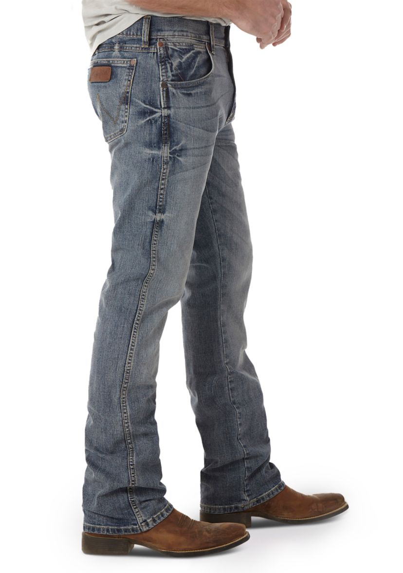 Mens Retro Slim Bootcut Jeans