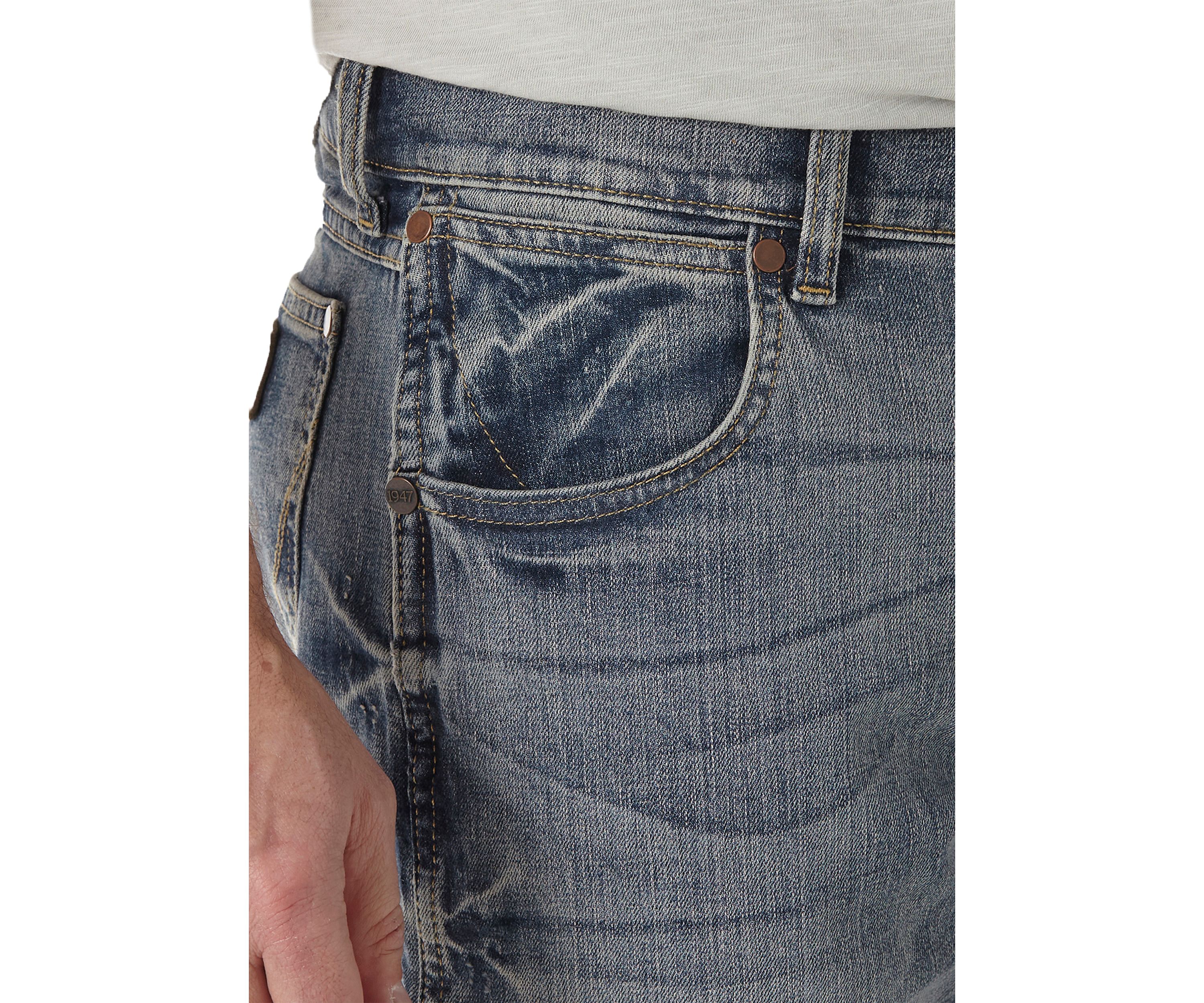 Mens Retro Slim Bootcut Jeans