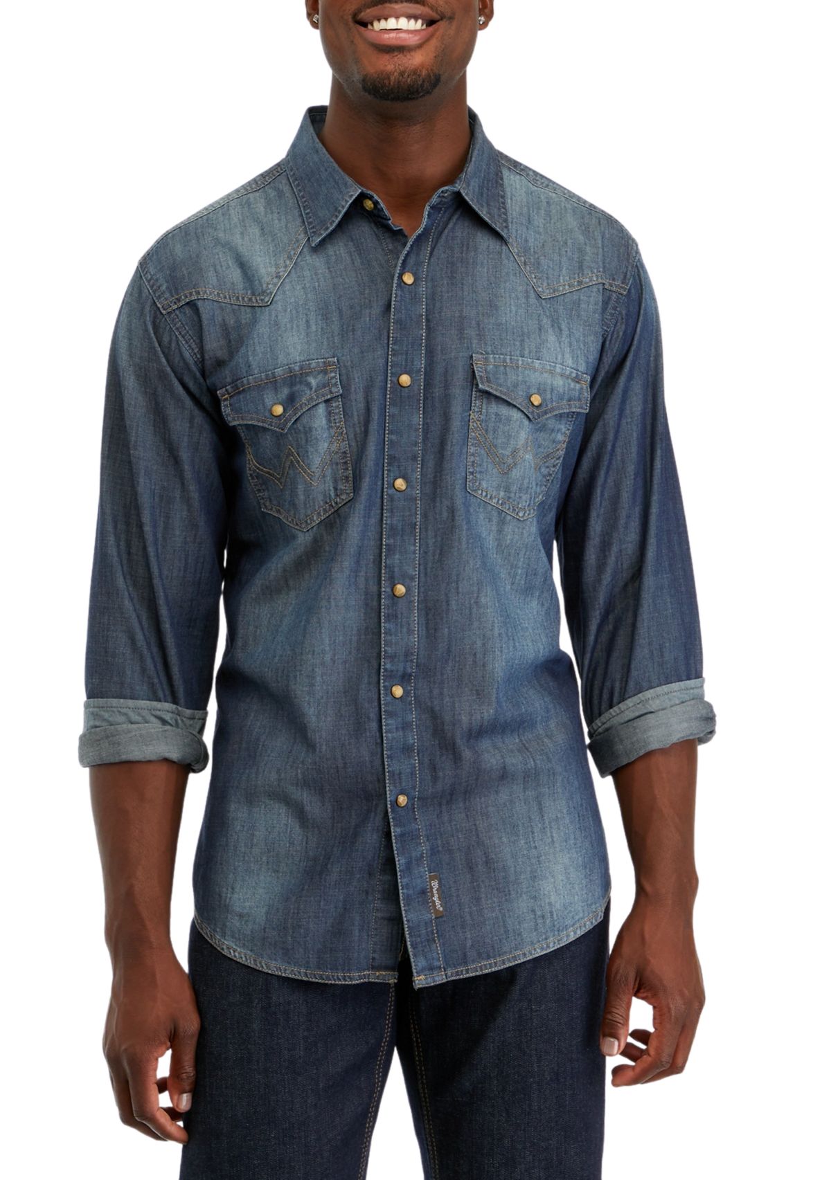 Retro Western Denim Shirt