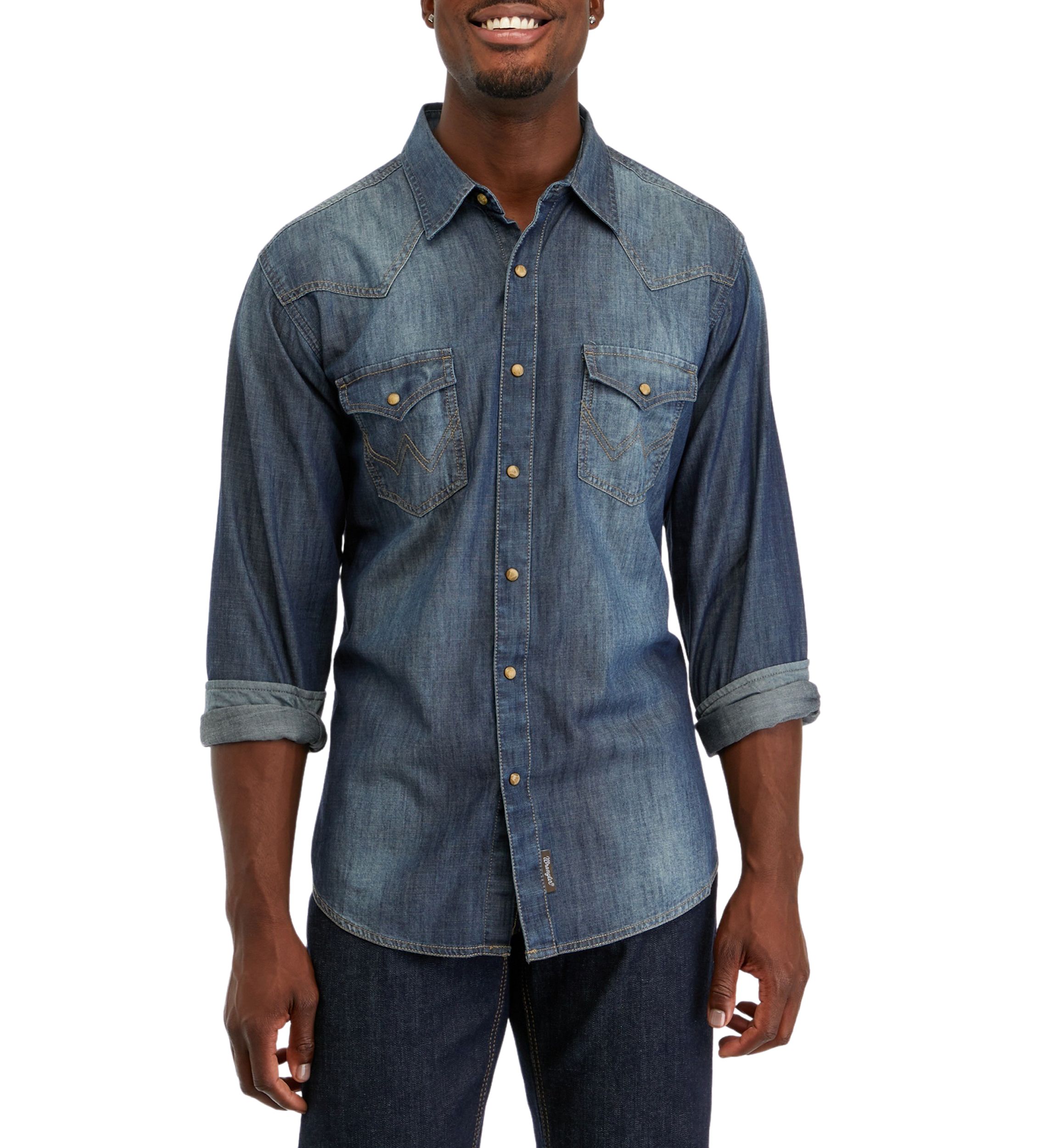 Retro Western Denim Shirt