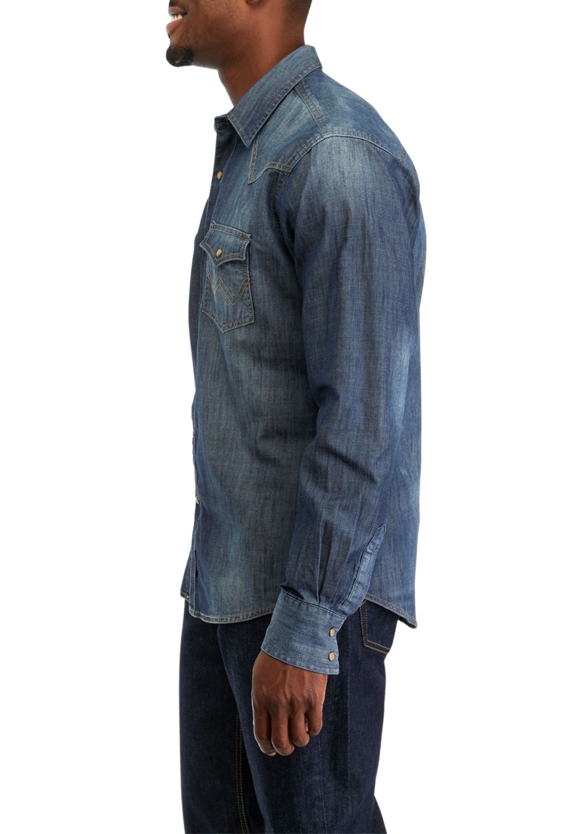 Retro Western Denim Shirt