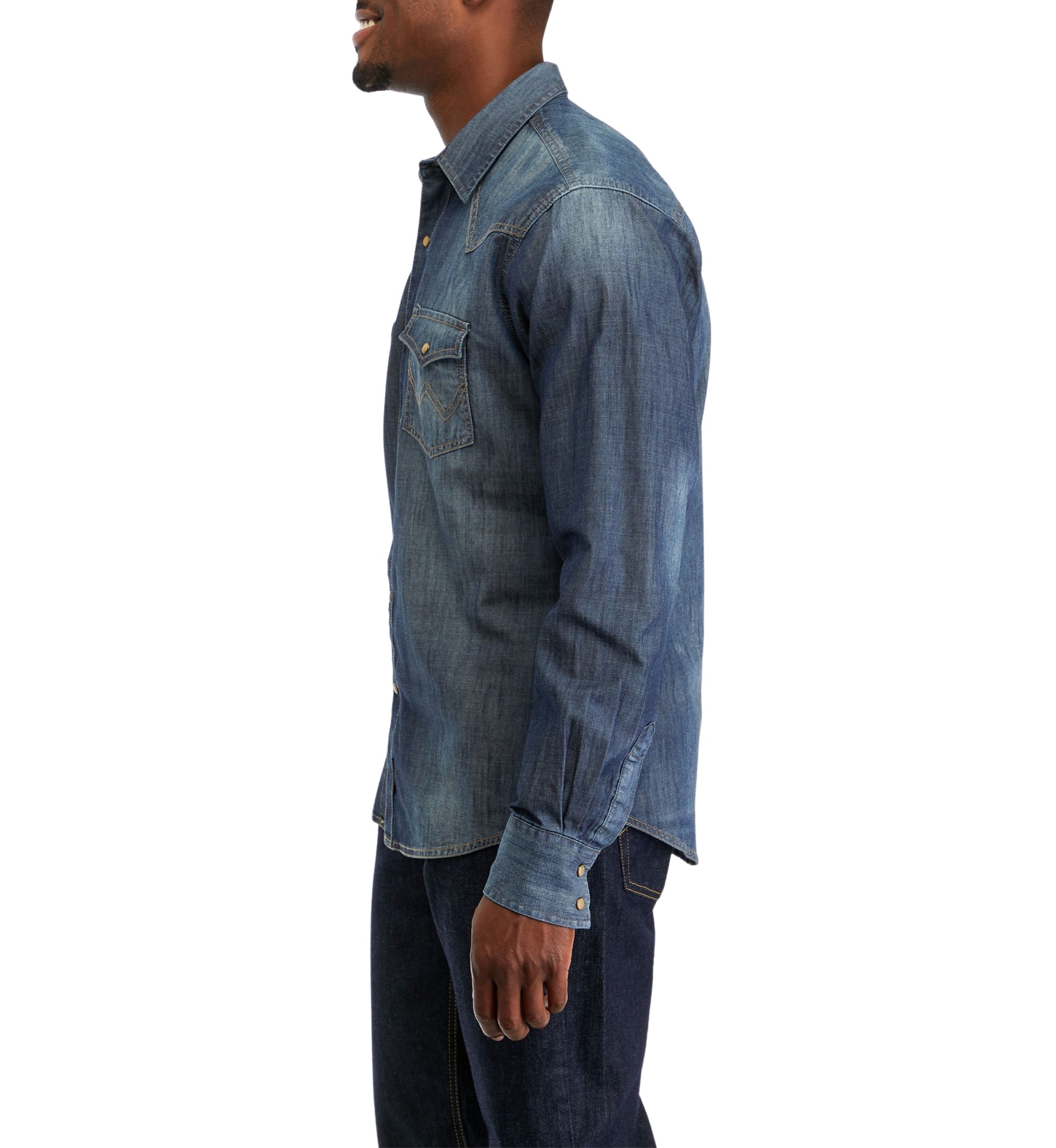 Retro Western Denim Shirt