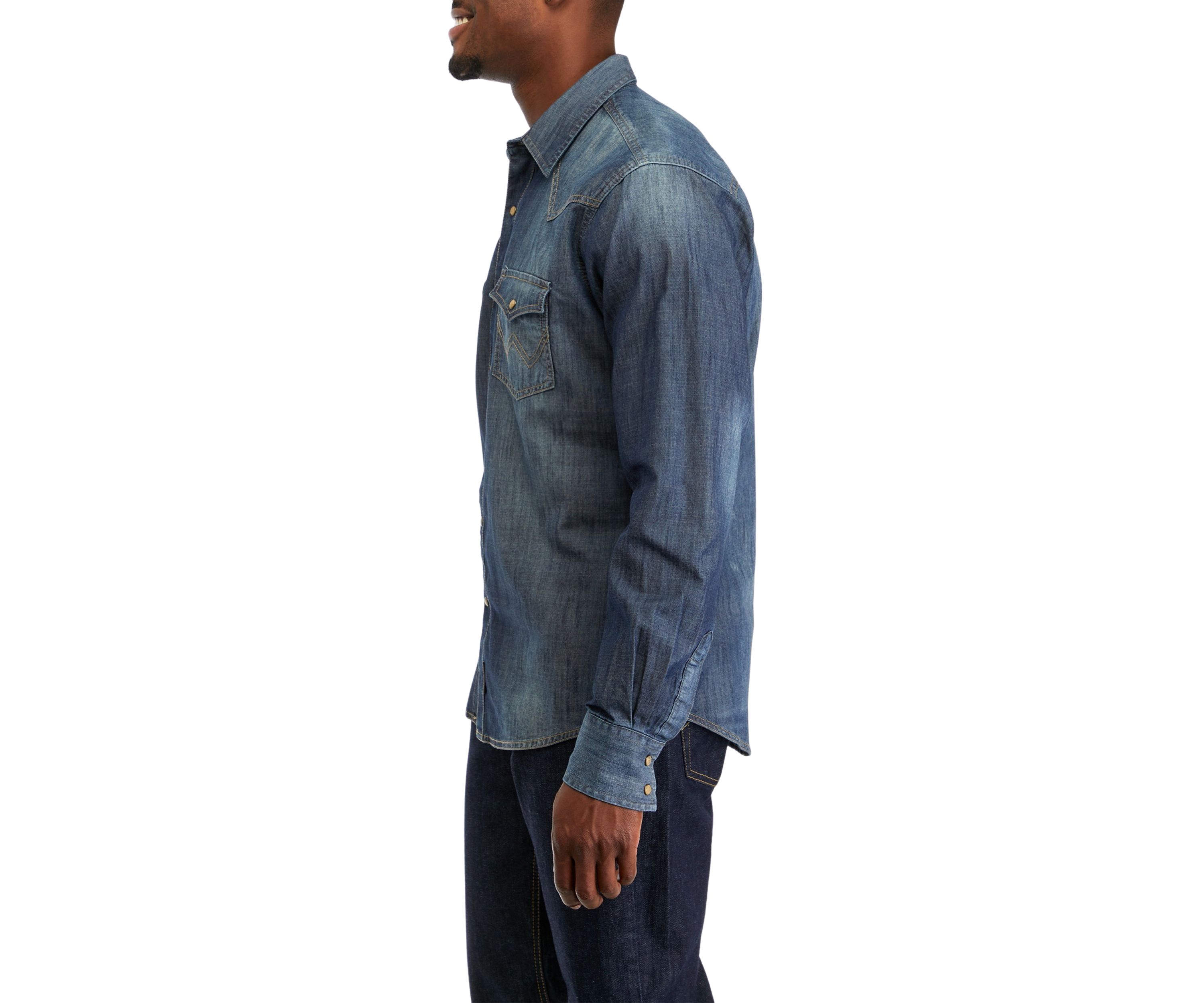 Retro Western Denim Shirt