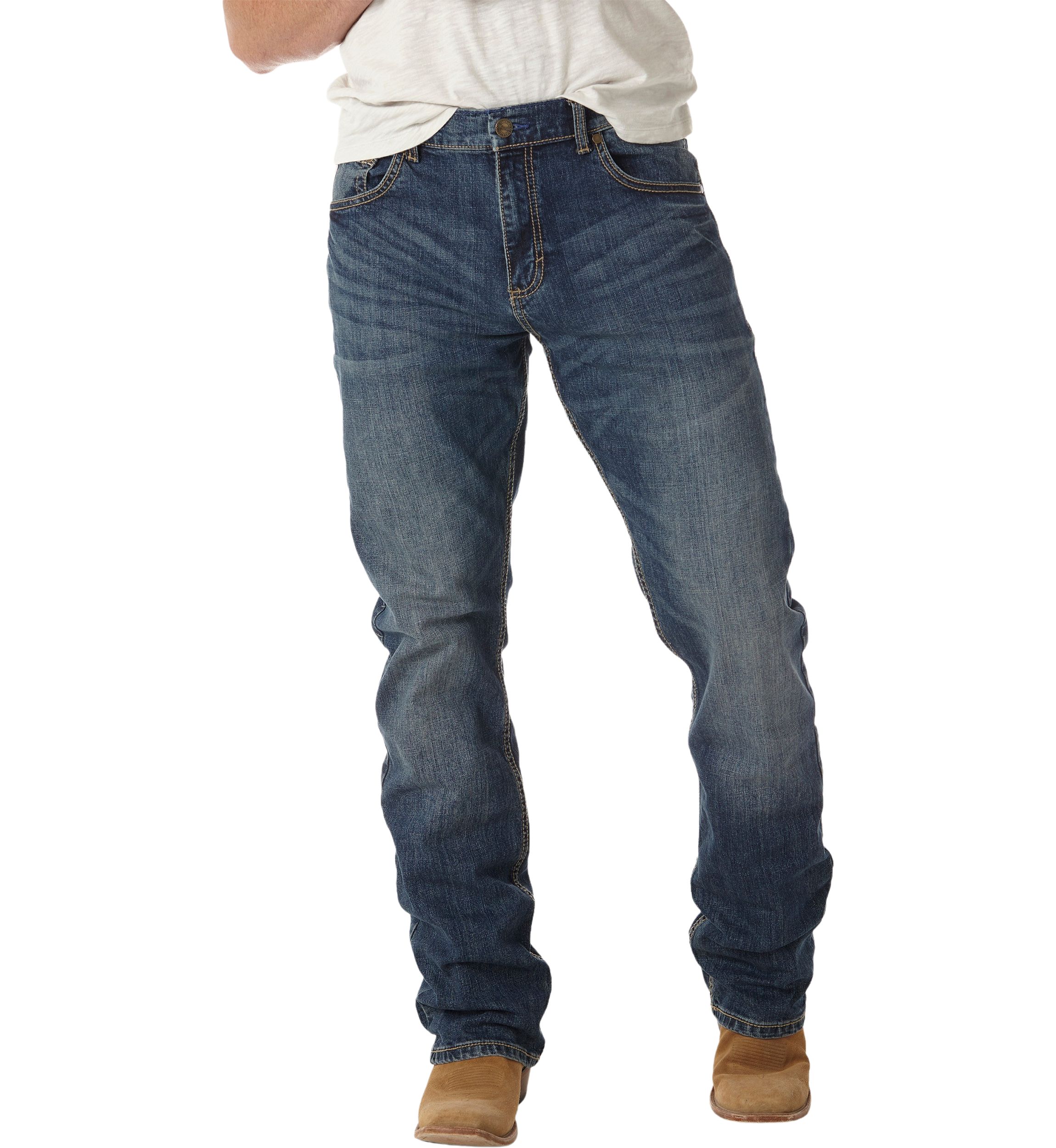 Mens Retro Slim Bootcut Jeans