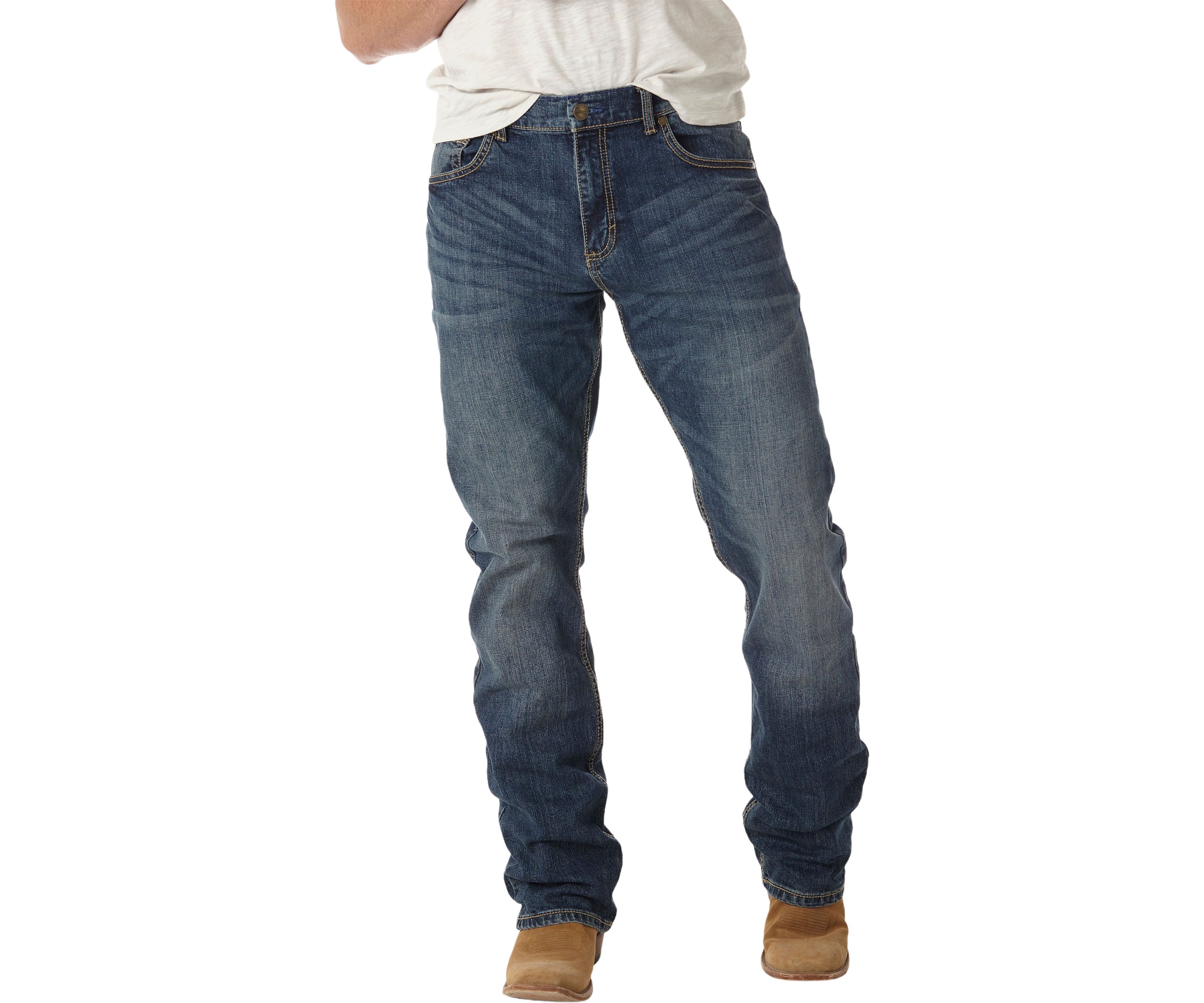 Mens Retro Slim Bootcut Jeans