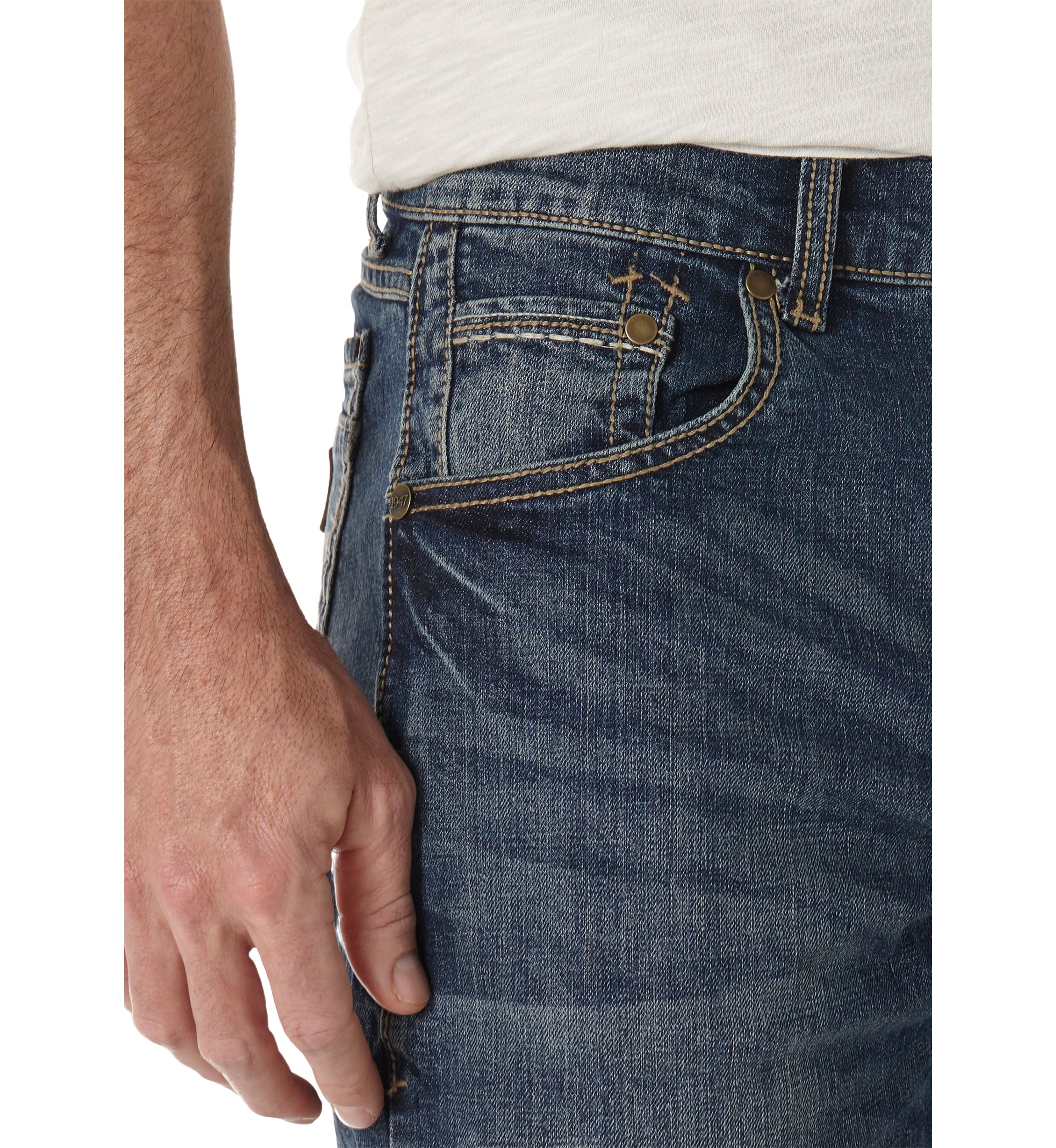 Mens Retro Slim Bootcut Jeans