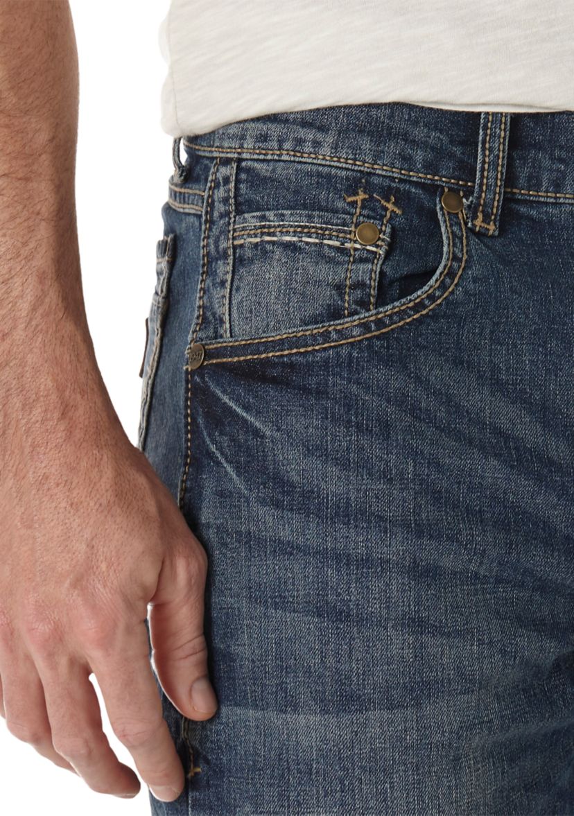 Mens Retro Slim Bootcut Jeans