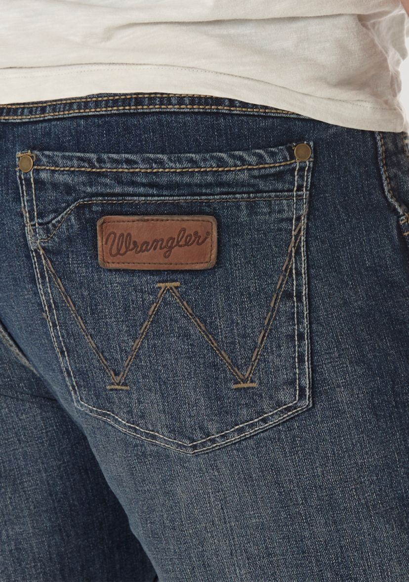 Mens Retro Slim Bootcut Jeans