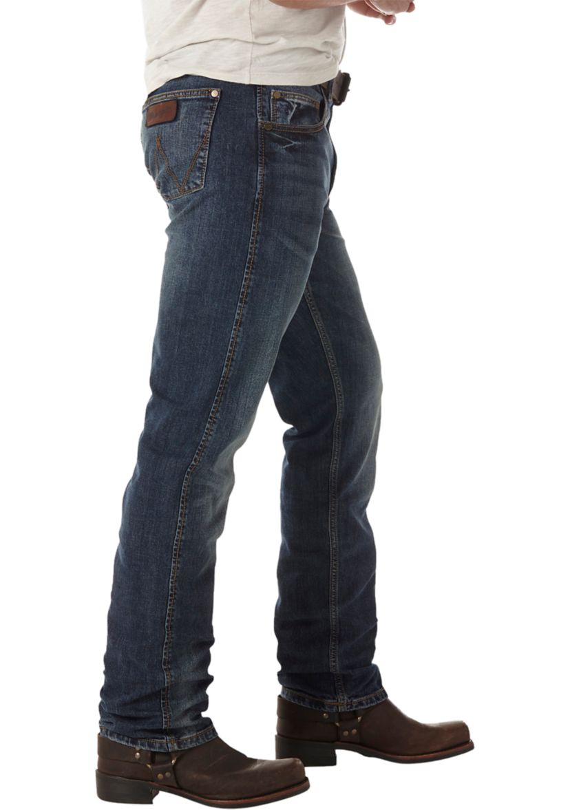 Mens Retro Slim Straight Jeans
