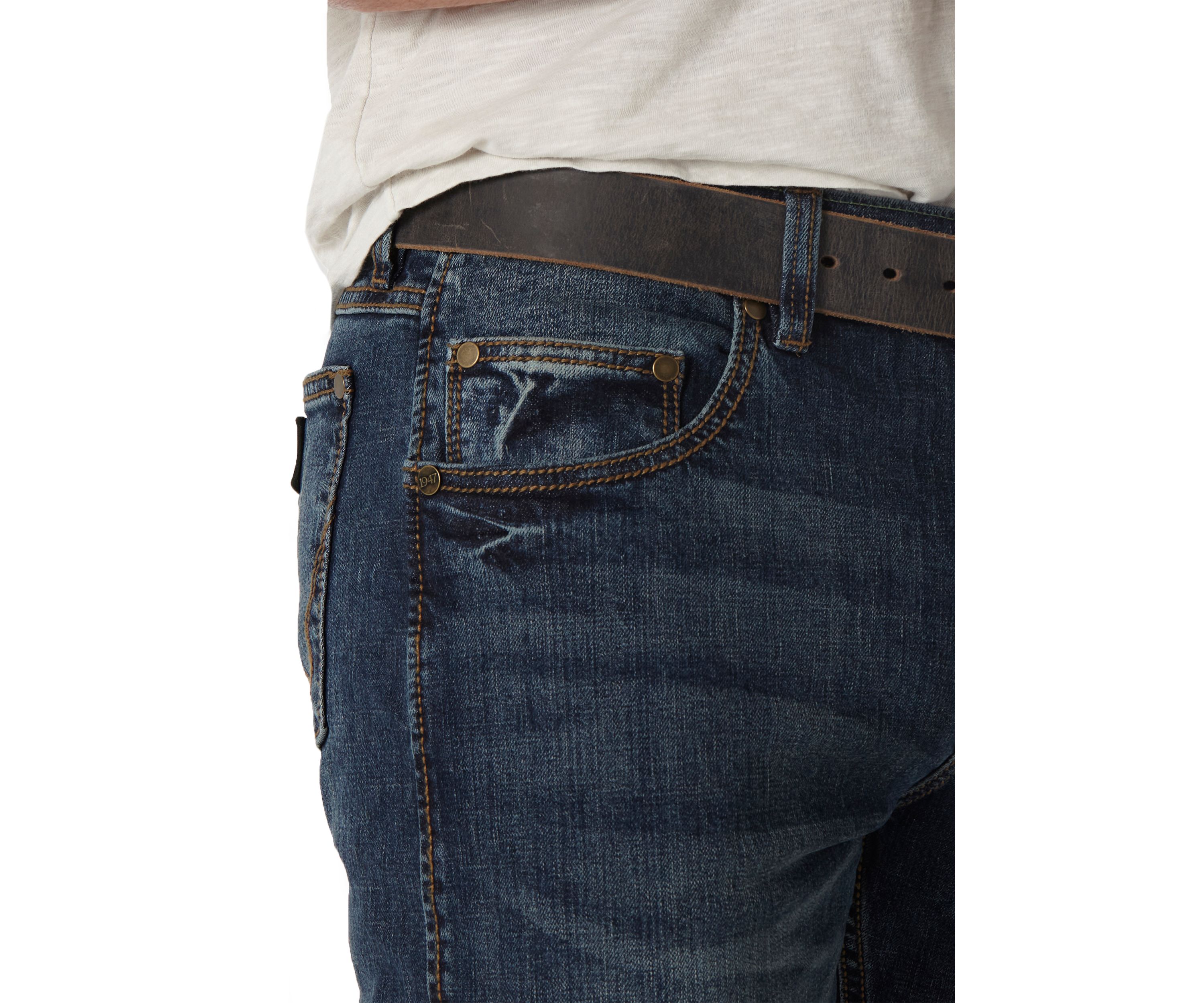 Mens Retro Slim Straight Jeans