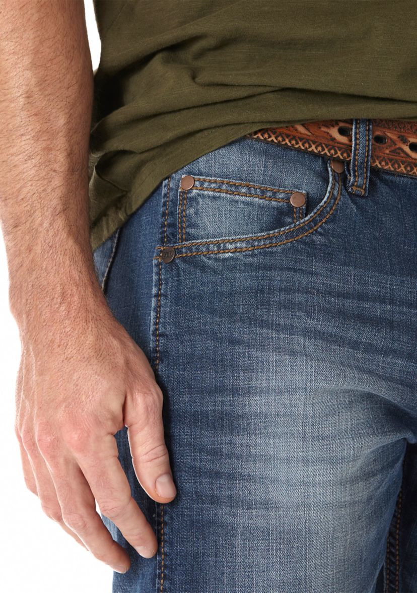 Mens Retro Slim Straight Jeans