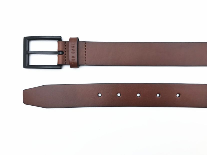 Cognac Reversible Leather Belt