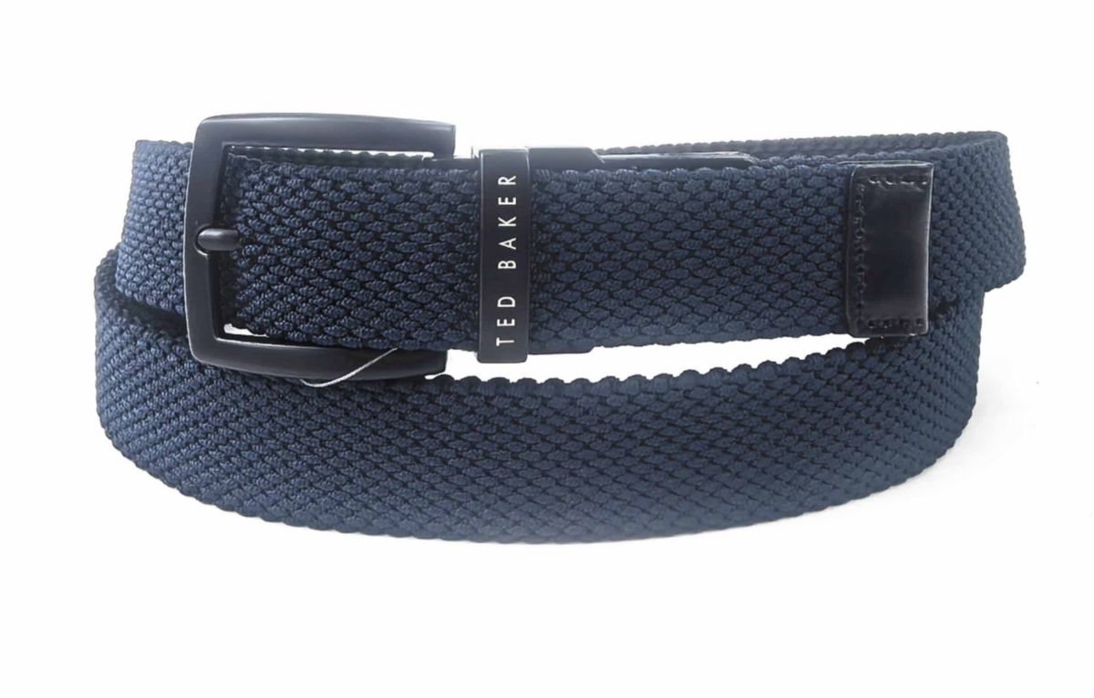 Reversible Black Logo Inside Double Loop Leather Belt