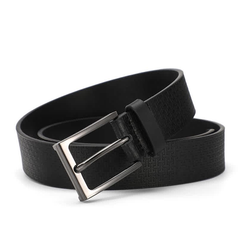 TED BAKER LONDON Black T-Buckle Leather Belt Gold‎ \