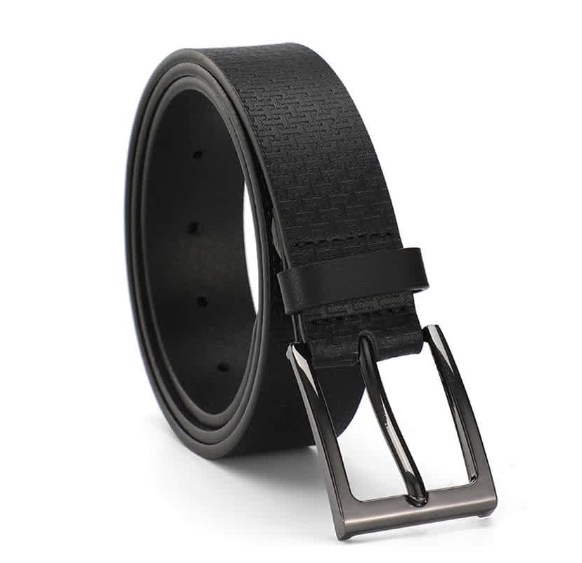 TED BAKER LONDON Black T-Buckle Leather Belt Gold‎ \