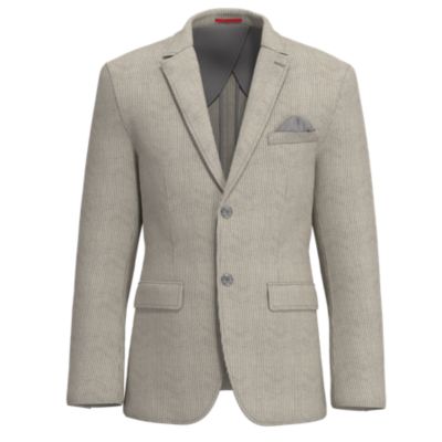 Lucky Brand Mens Grey Seersucker Stripe Sportcoat 44 Short