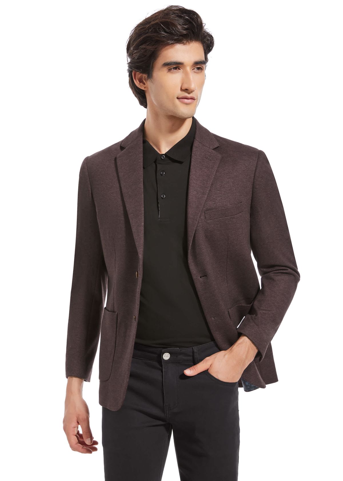 Burgundy Knit Jacket